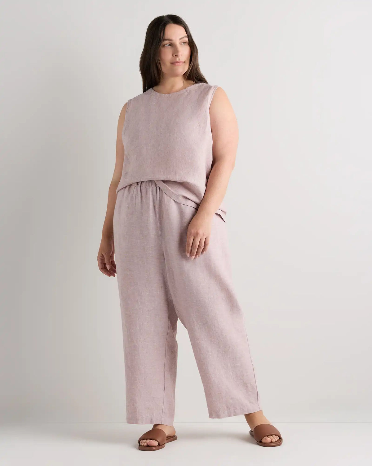 100% European Linen Tank