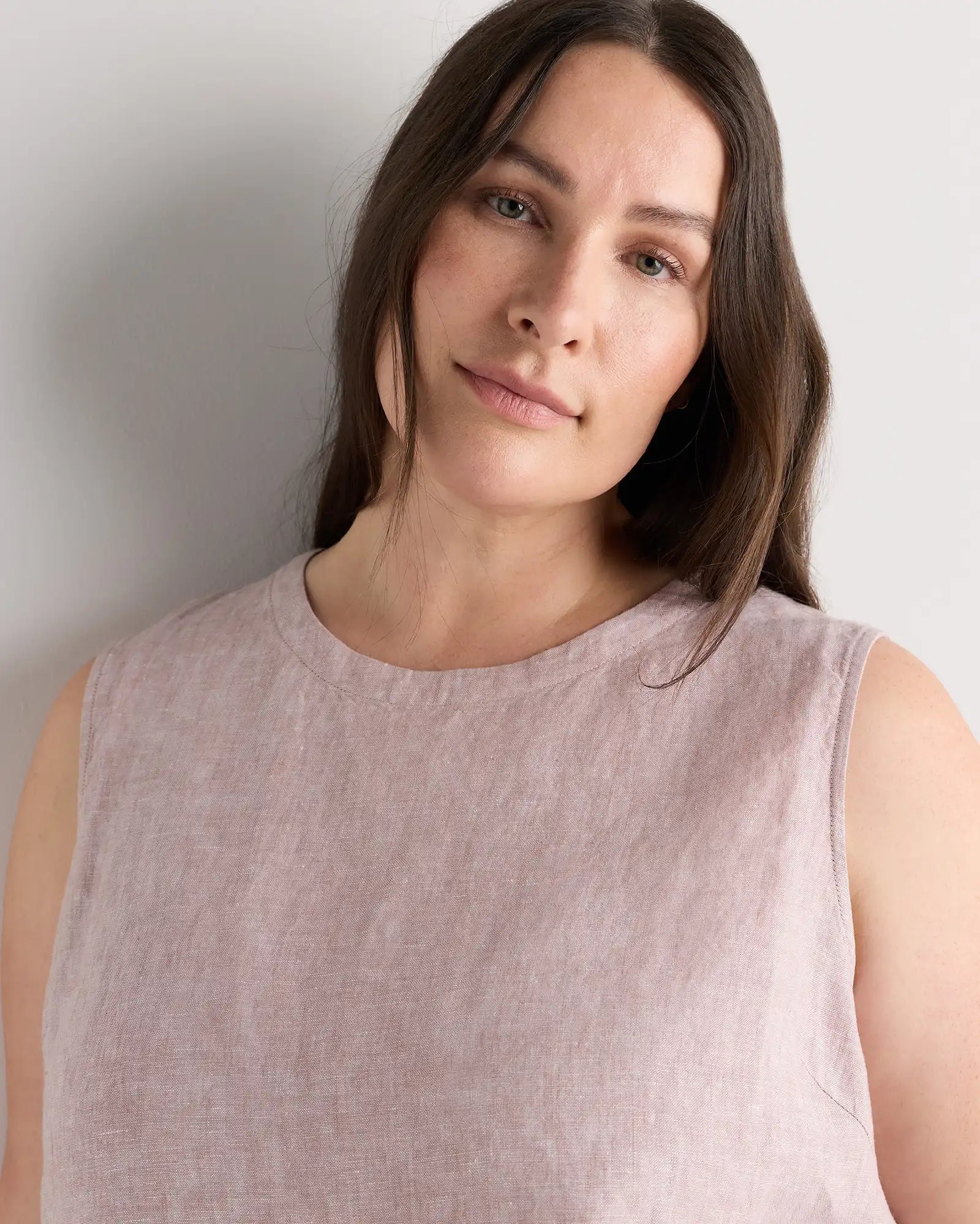 100% European Linen Tank