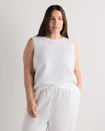 100% European Linen Tank