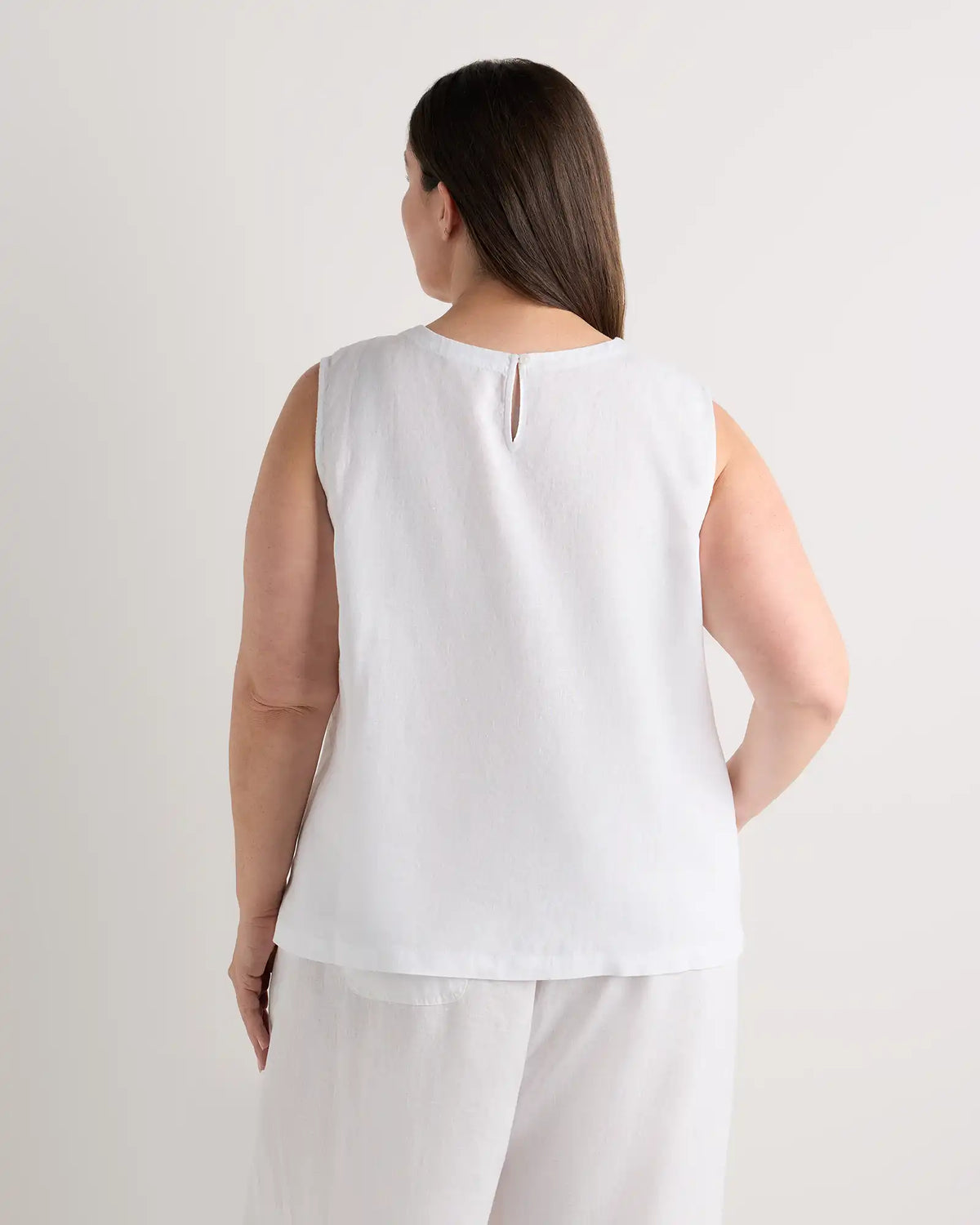 100% European Linen Tank