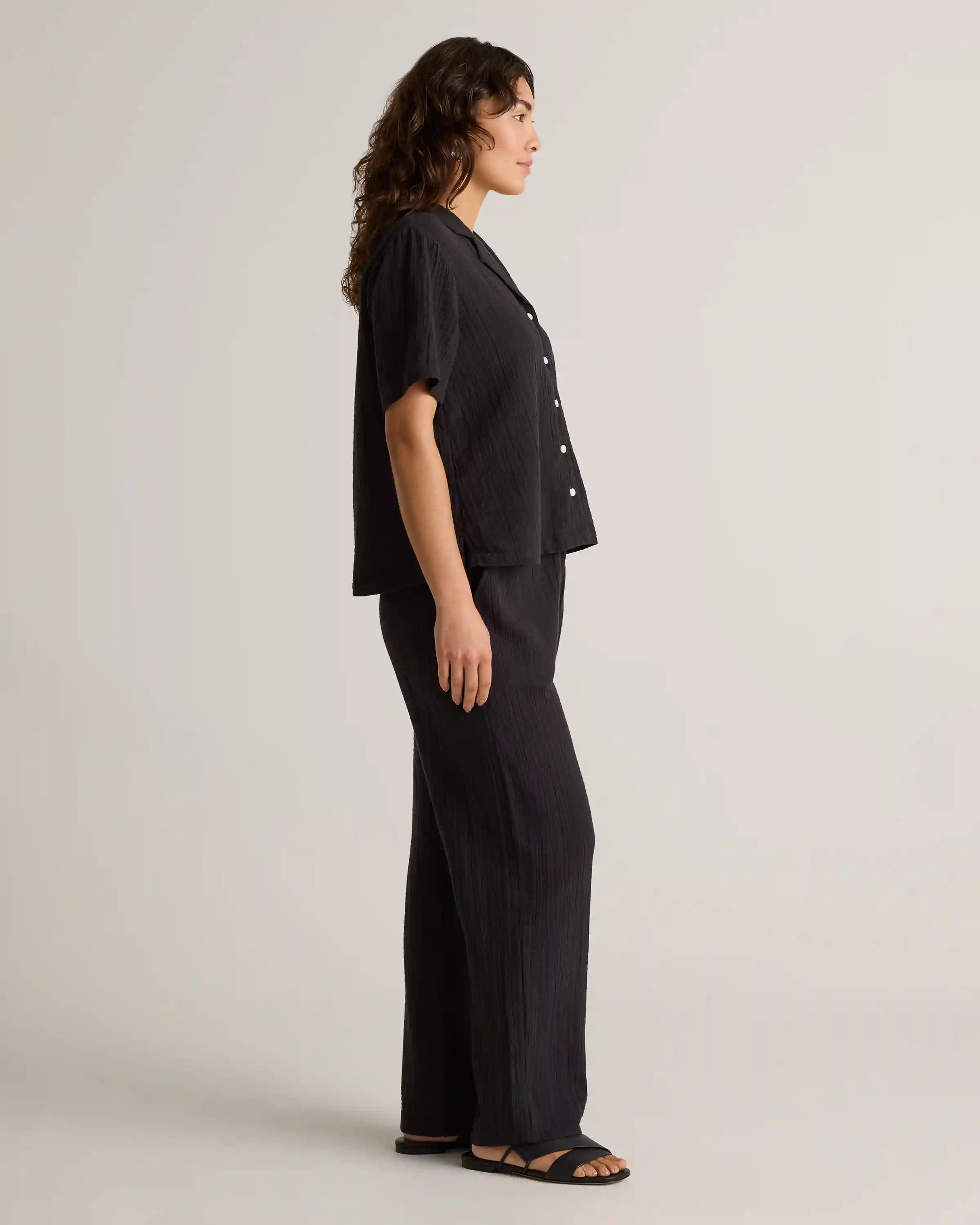 100% Organic Cotton Gauze Short Sleeve Shirt