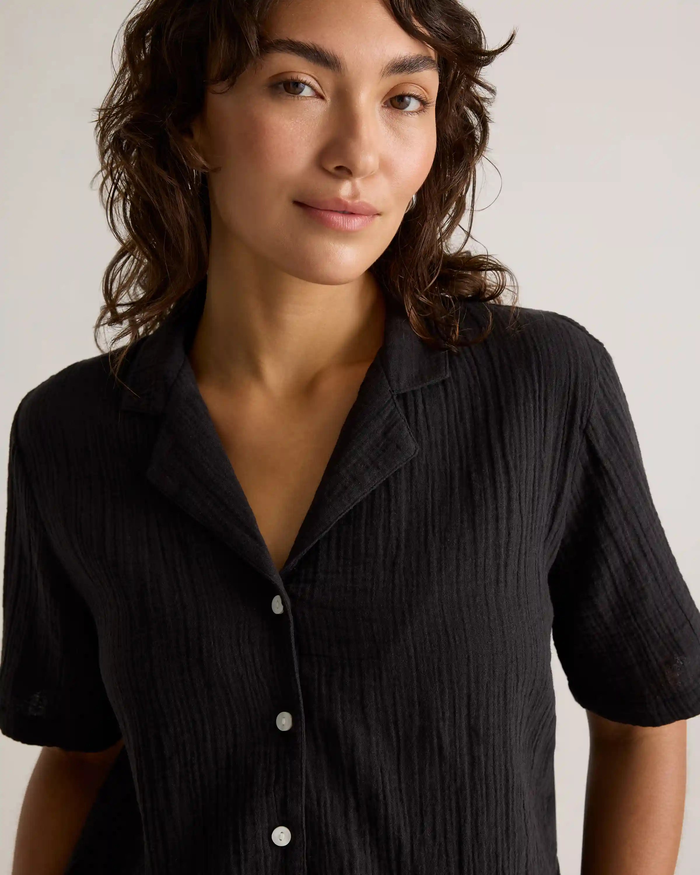 100% Organic Cotton Gauze Short Sleeve Shirt