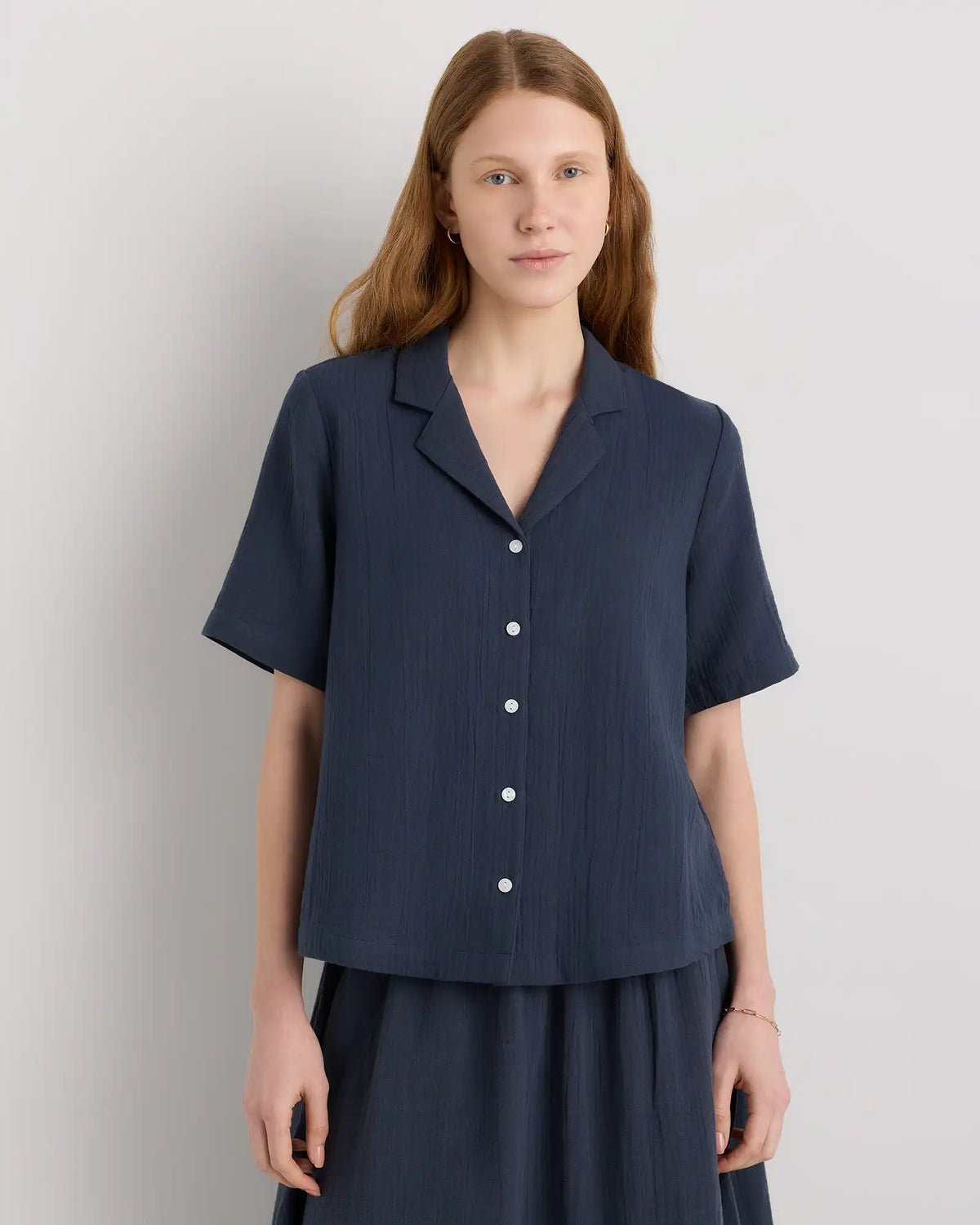 100% Organic Cotton Gauze Short Sleeve Shirt
