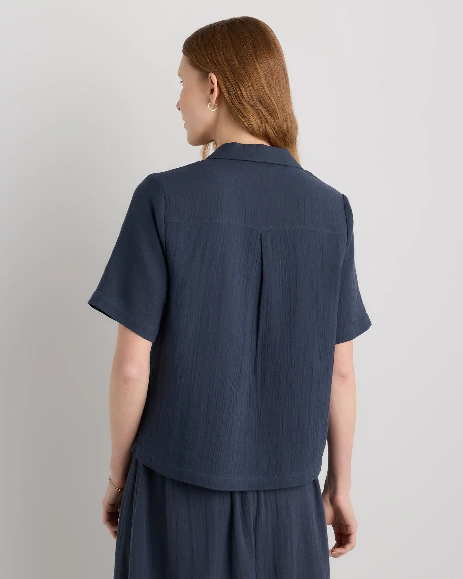 100% Organic Cotton Gauze Short Sleeve Shirt