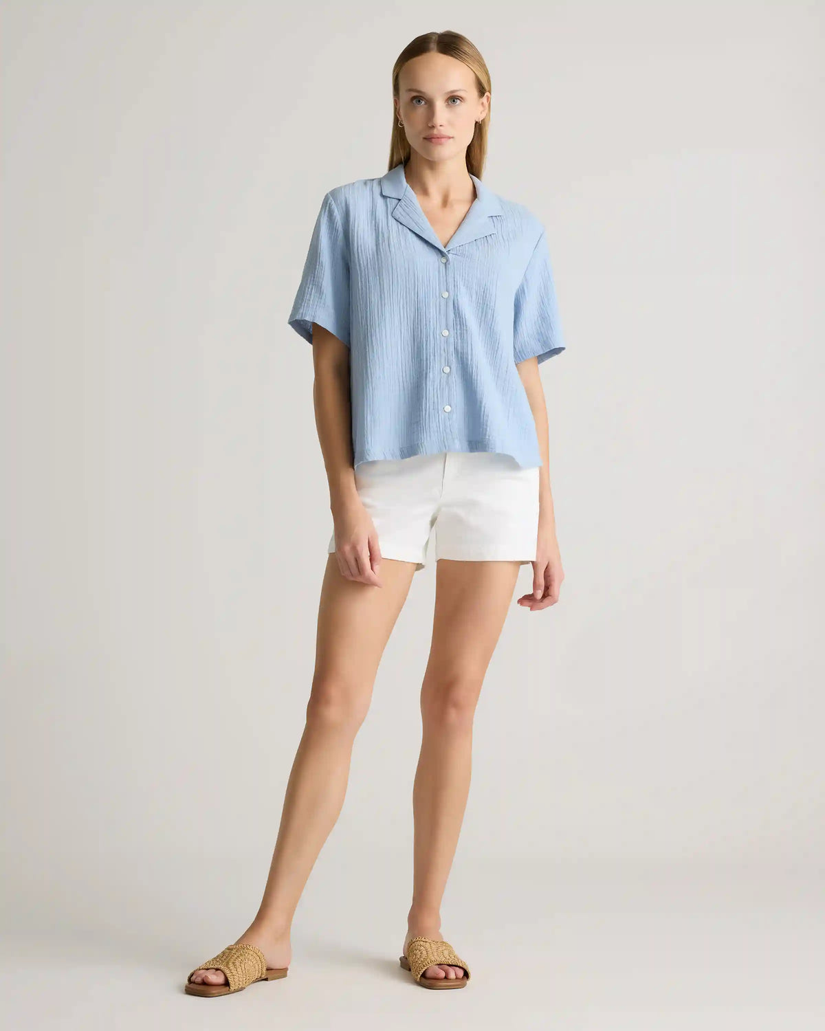 100% Organic Cotton Gauze Short Sleeve Shirt