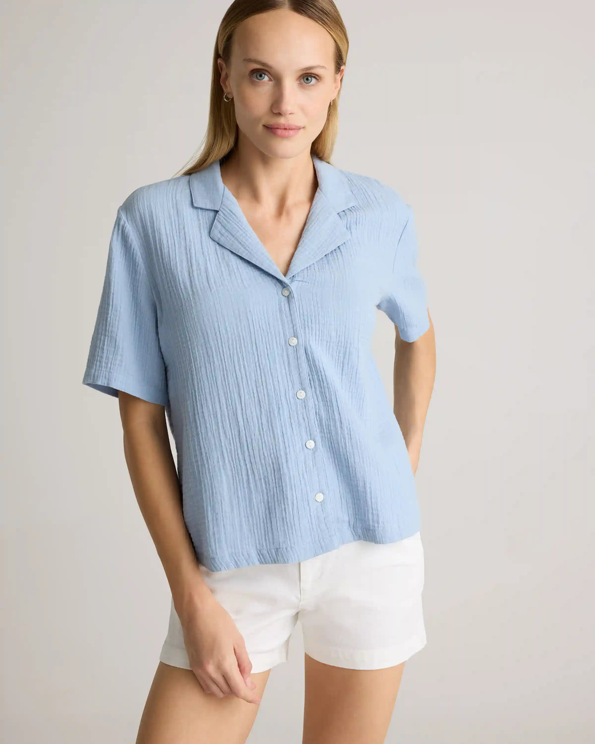 100% Organic Cotton Gauze Short Sleeve Shirt