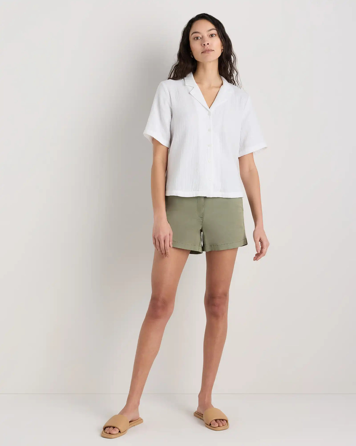 100% Organic Cotton Gauze Short Sleeve Shirt