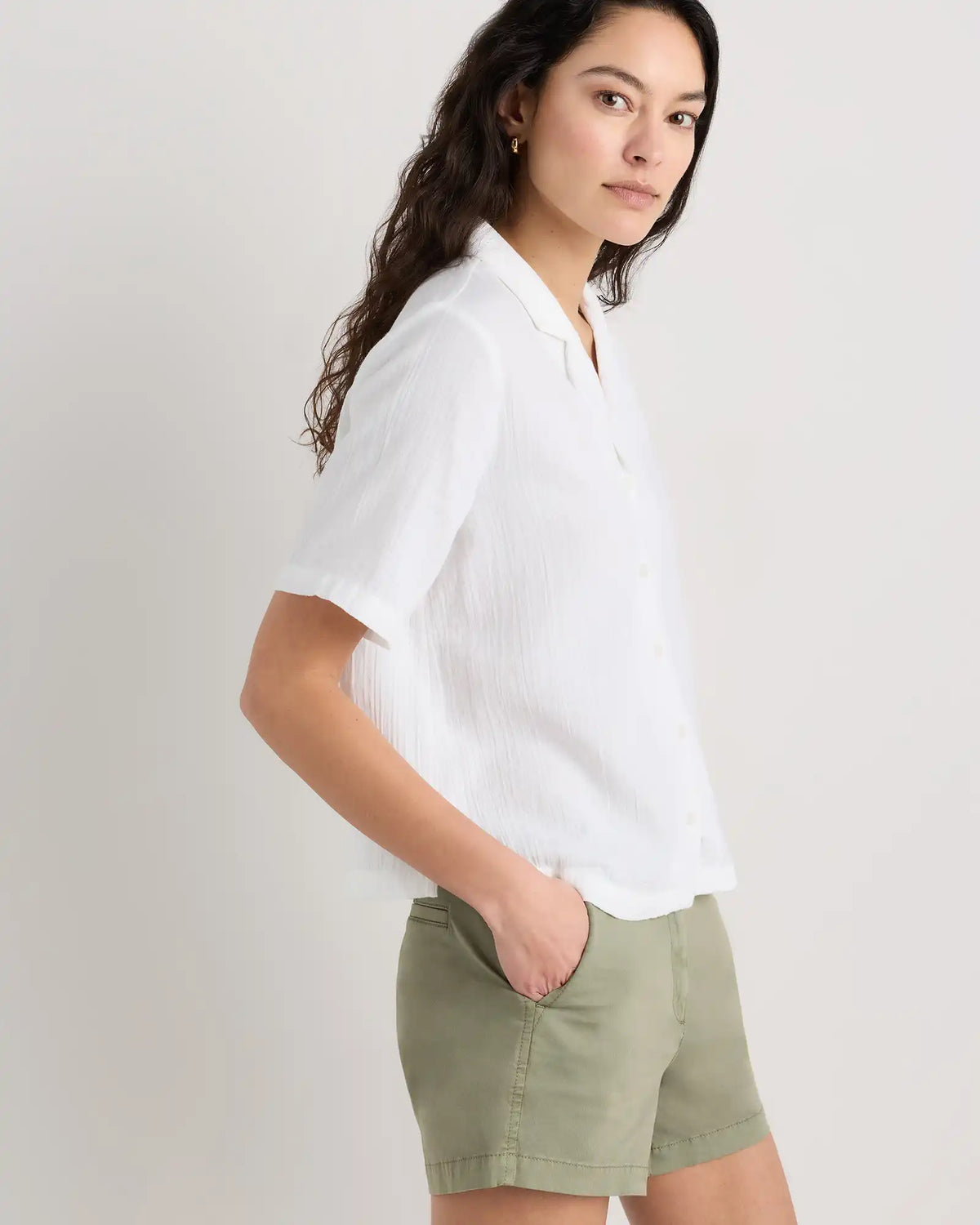100% Organic Cotton Gauze Short Sleeve Shirt