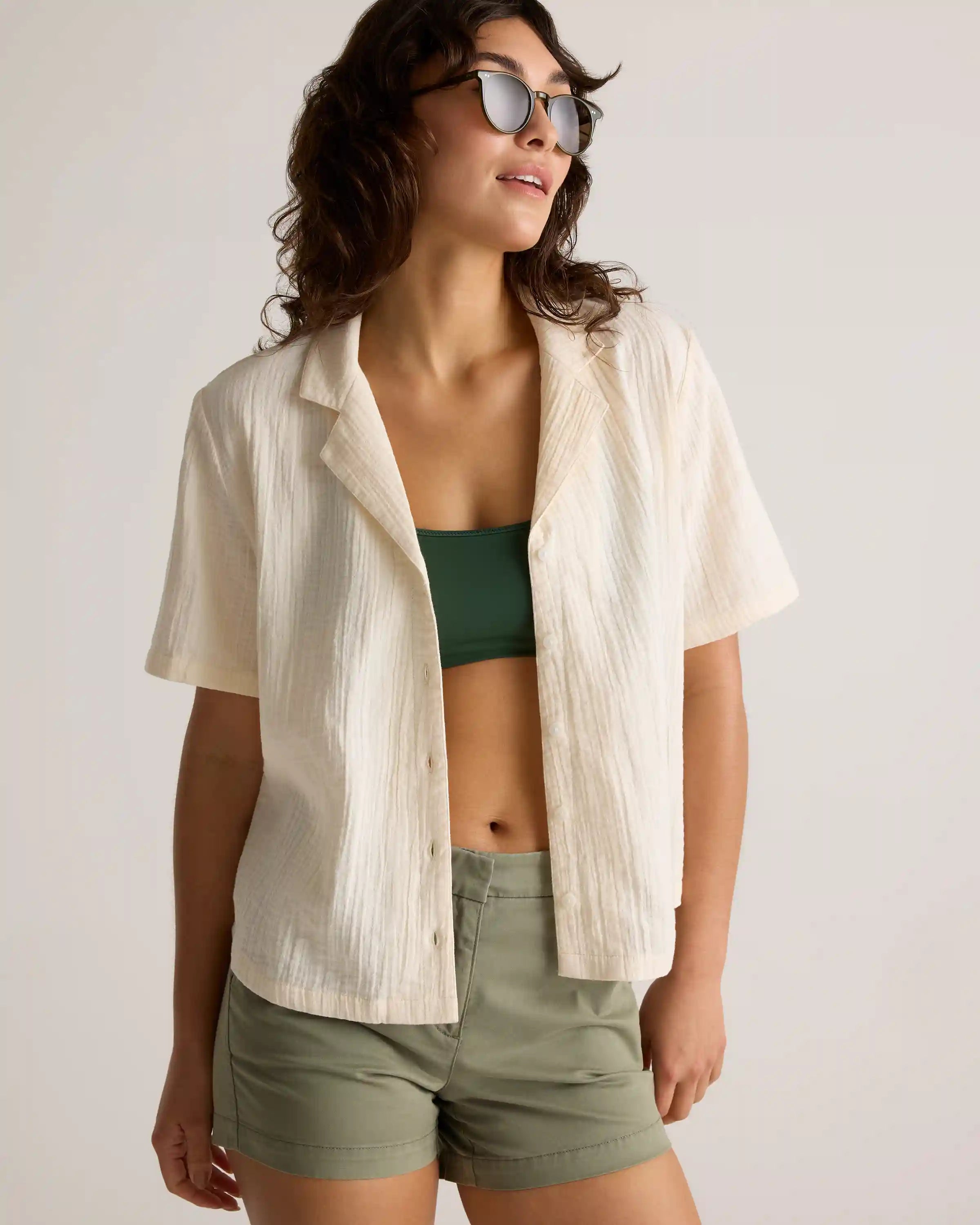 100% Organic Cotton Gauze Short Sleeve Shirt