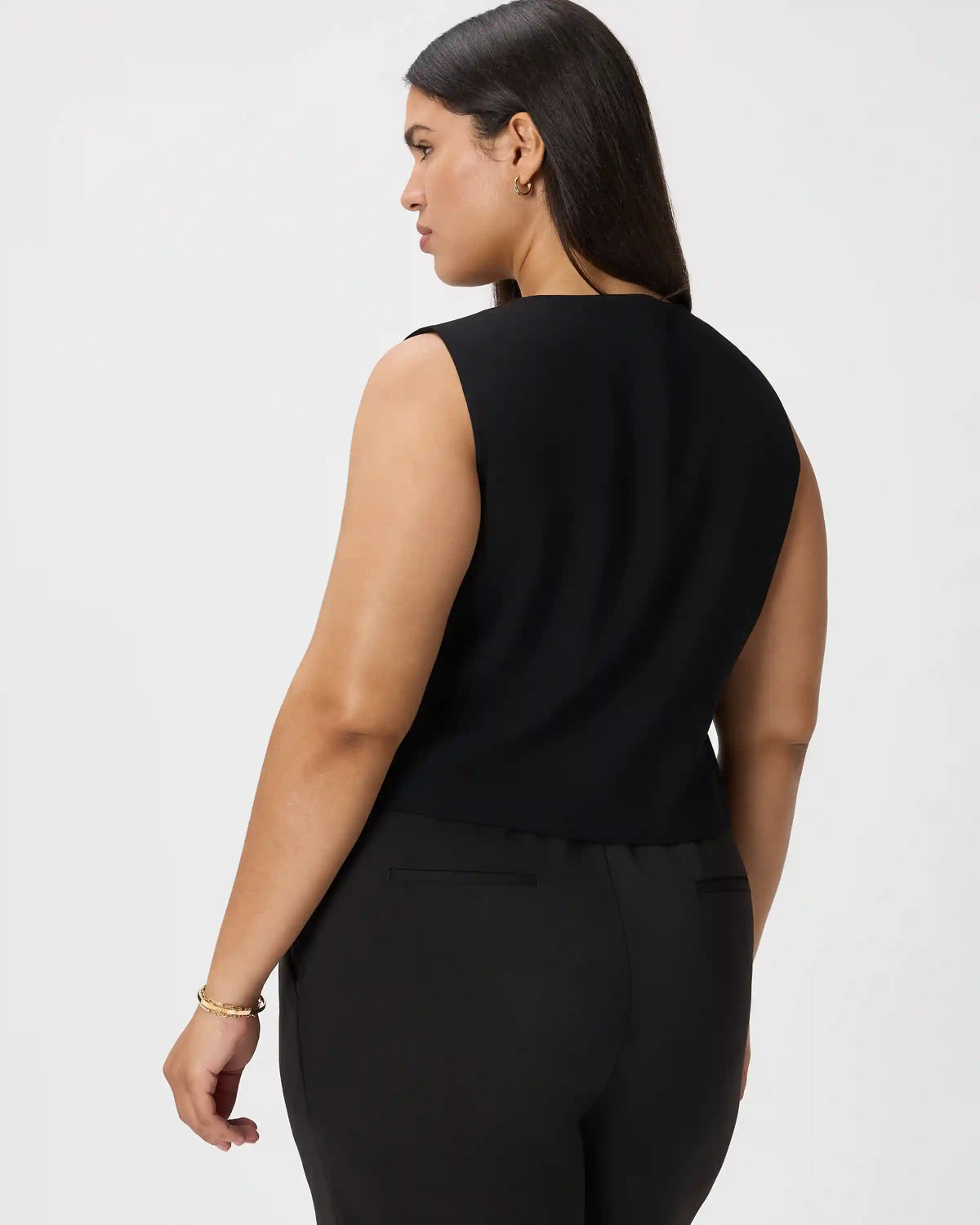 Fluid Crepe Vest