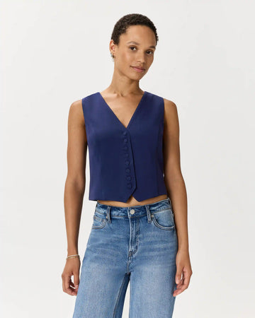 Fluid Crepe Vest