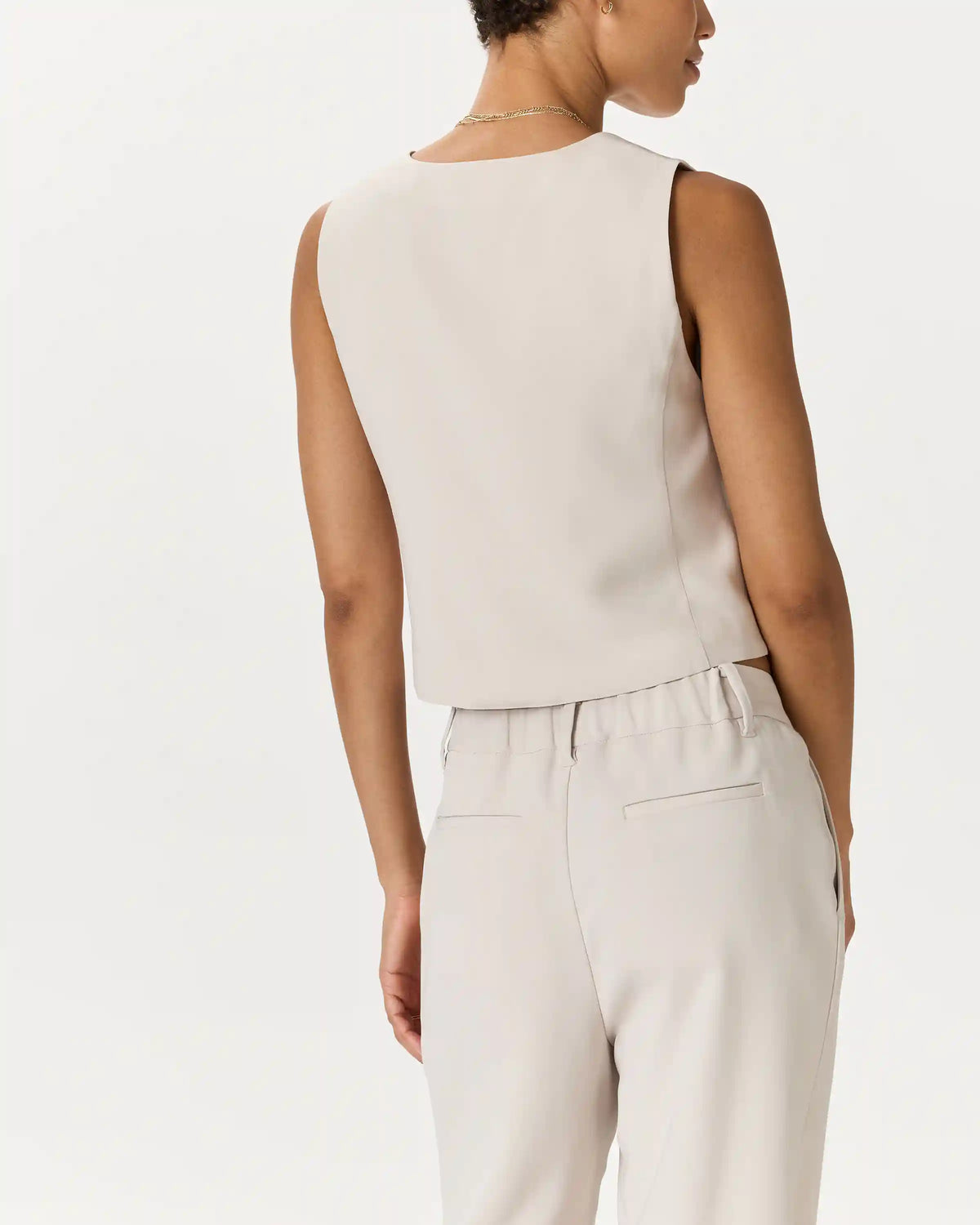 Fluid Crepe Vest