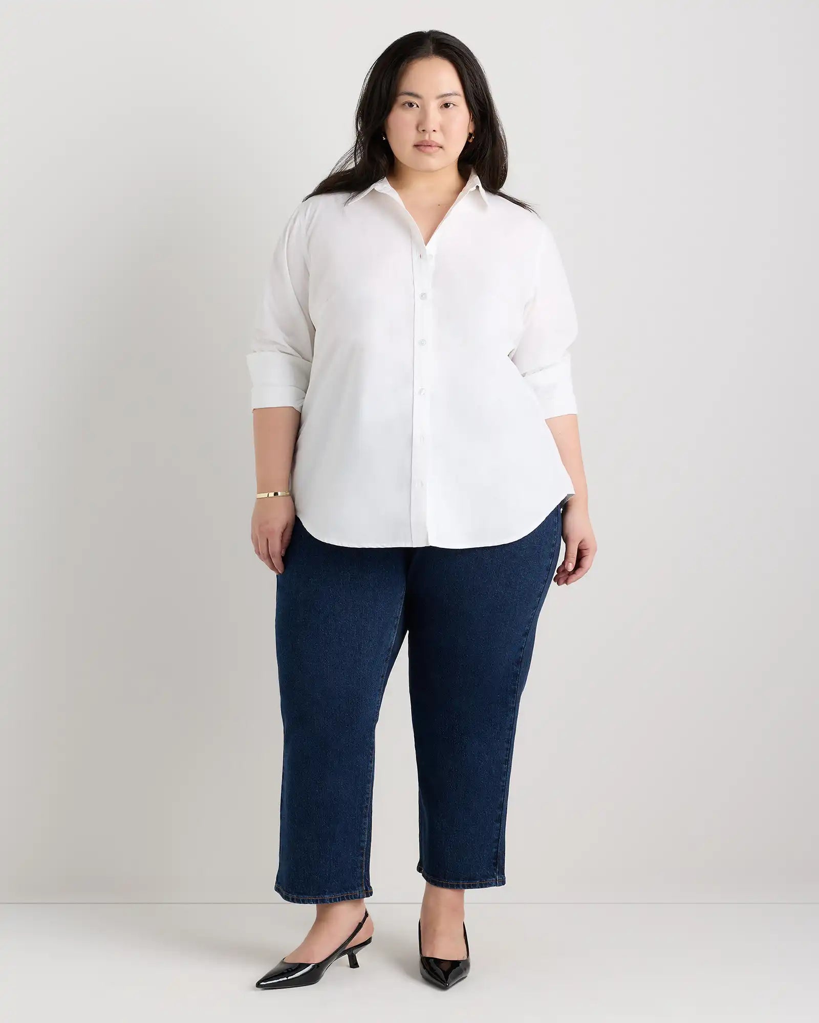 100% Organic Cotton Poplin Long Sleeve Shirt