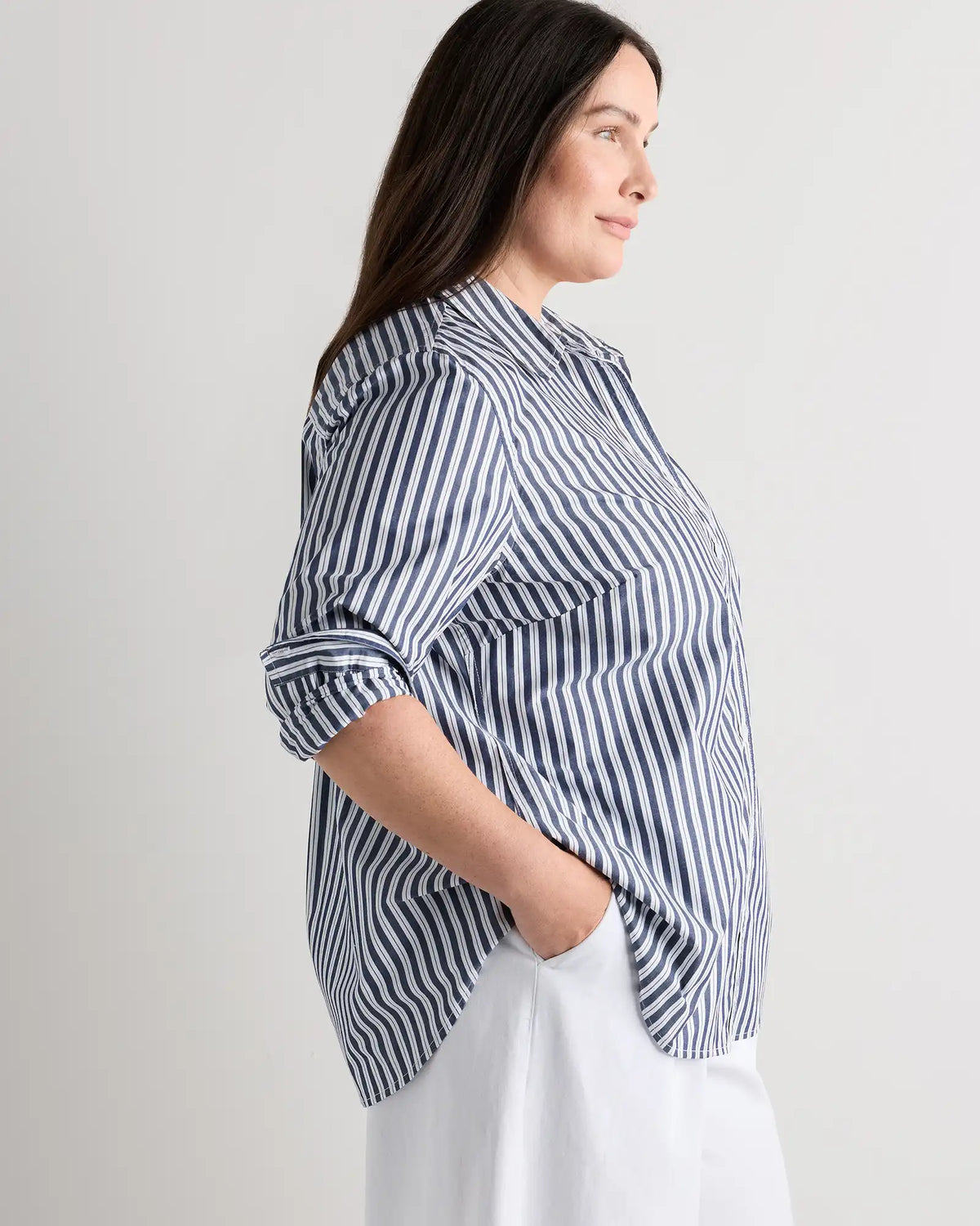 100% Organic Cotton Poplin Long Sleeve Shirt
