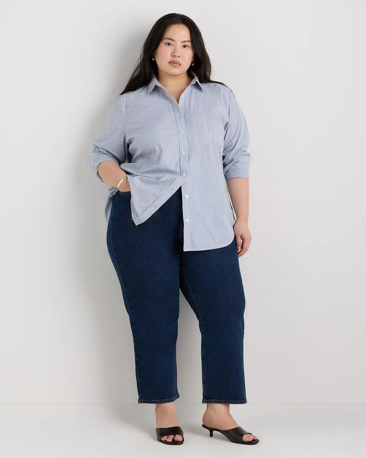 100% Organic Cotton Poplin Long Sleeve Shirt