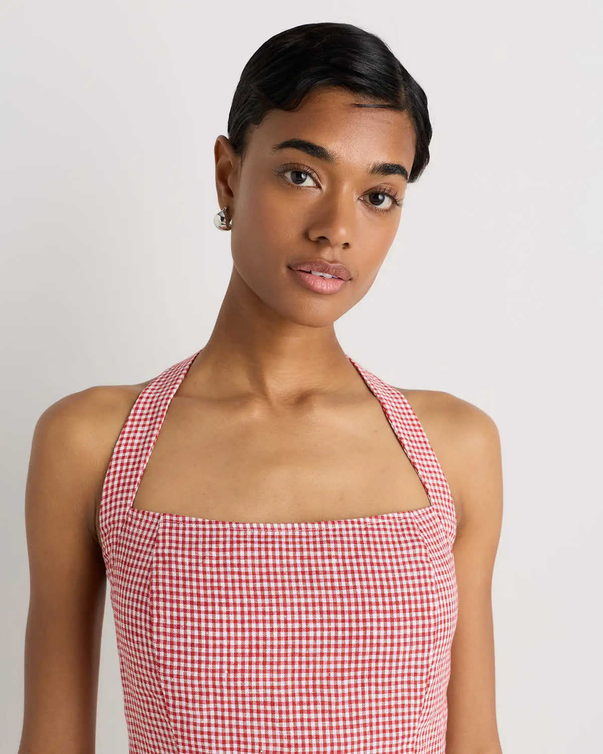 100% European Linen Halter Top
