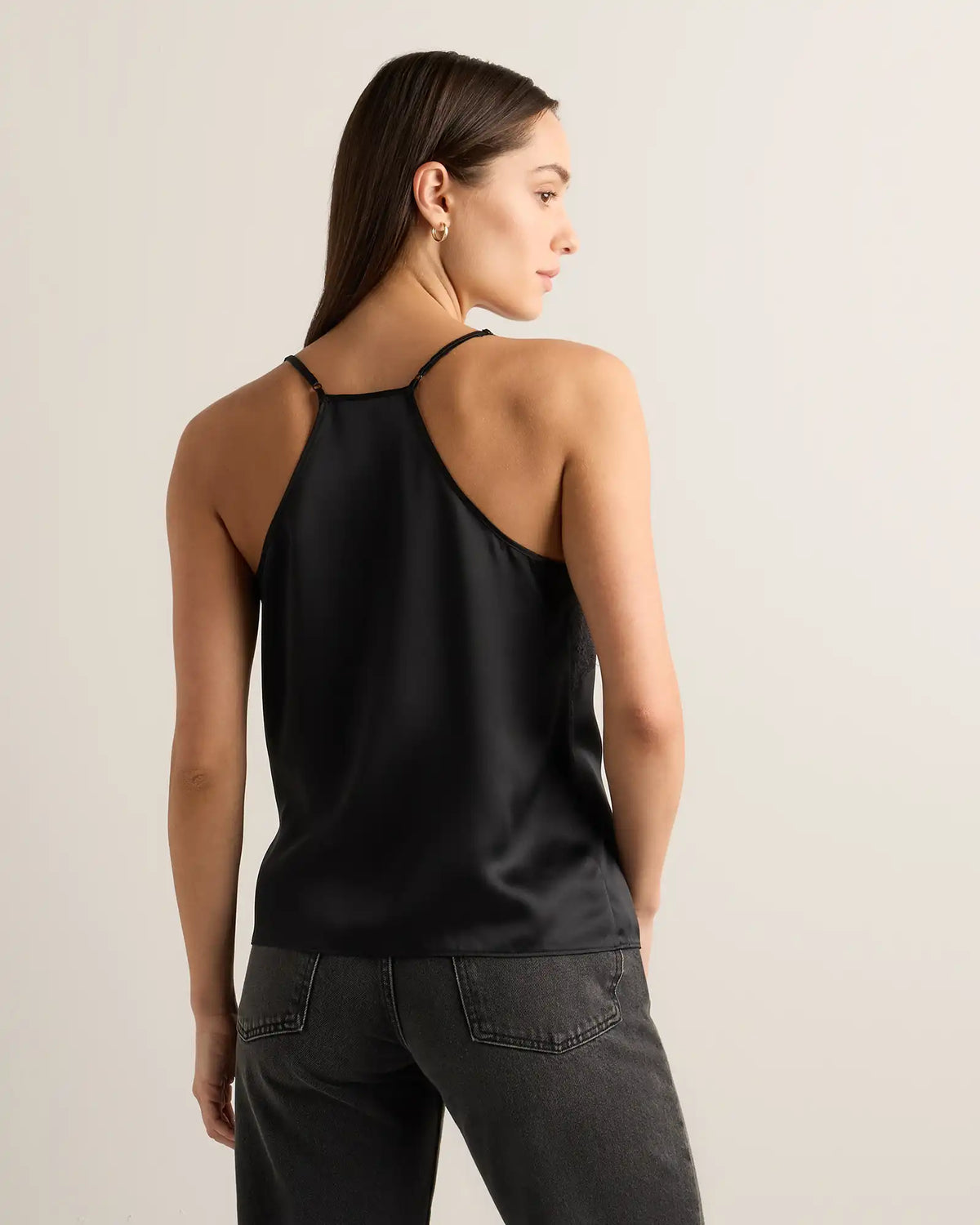 100% Washable Silk Lace Cami