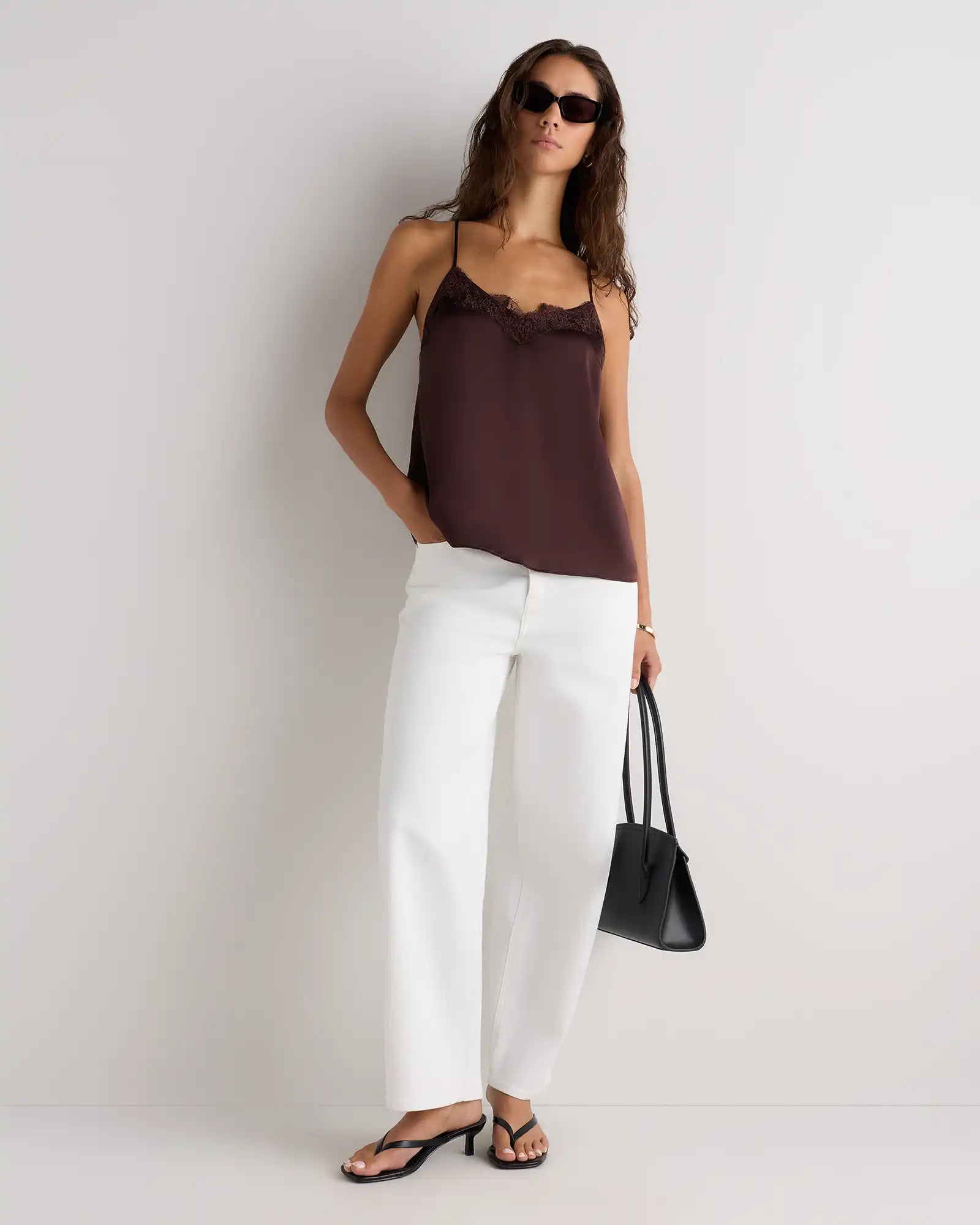 100% Washable Silk Lace Cami