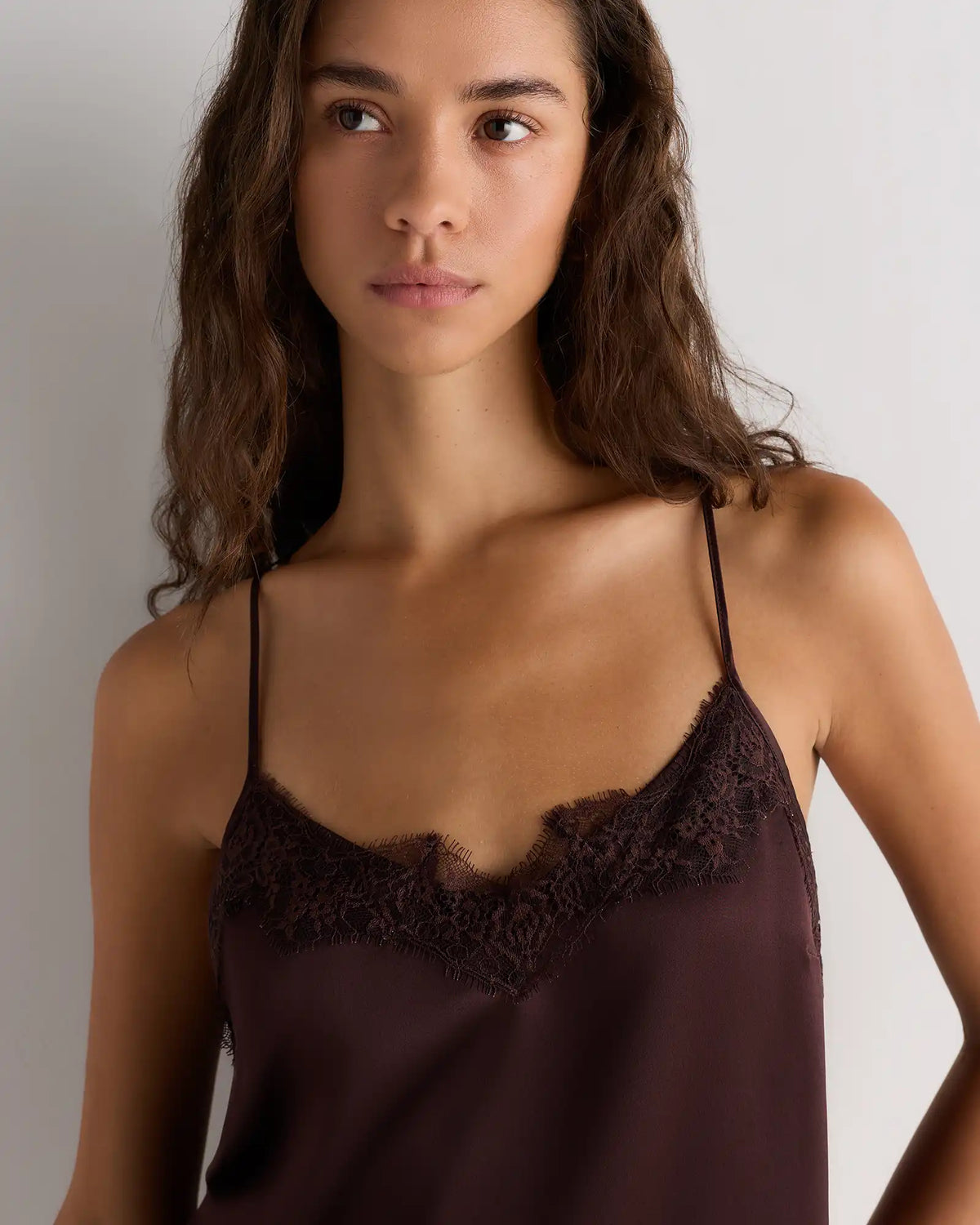 100% Washable Silk Lace Cami
