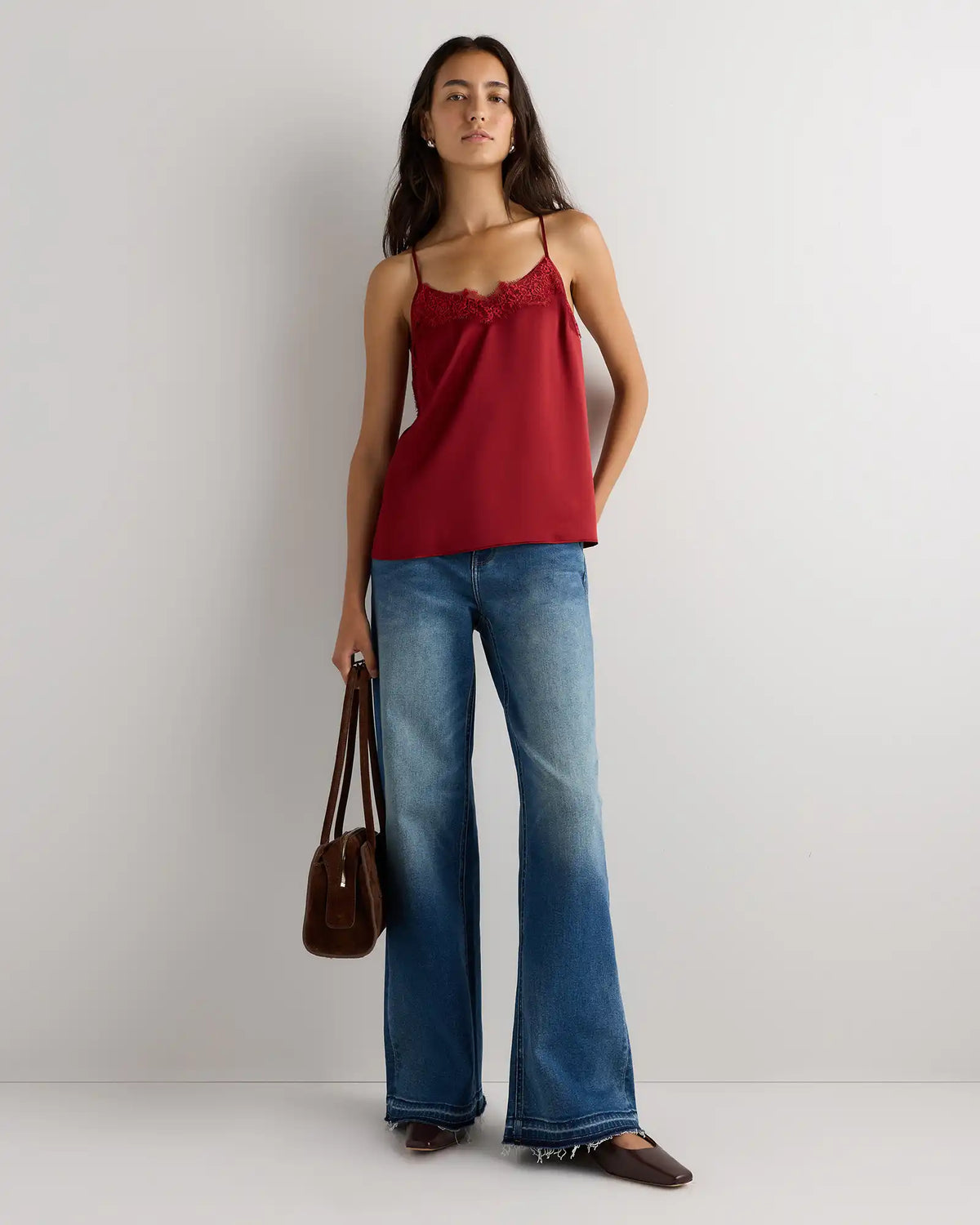 100% Washable Silk Lace Cami