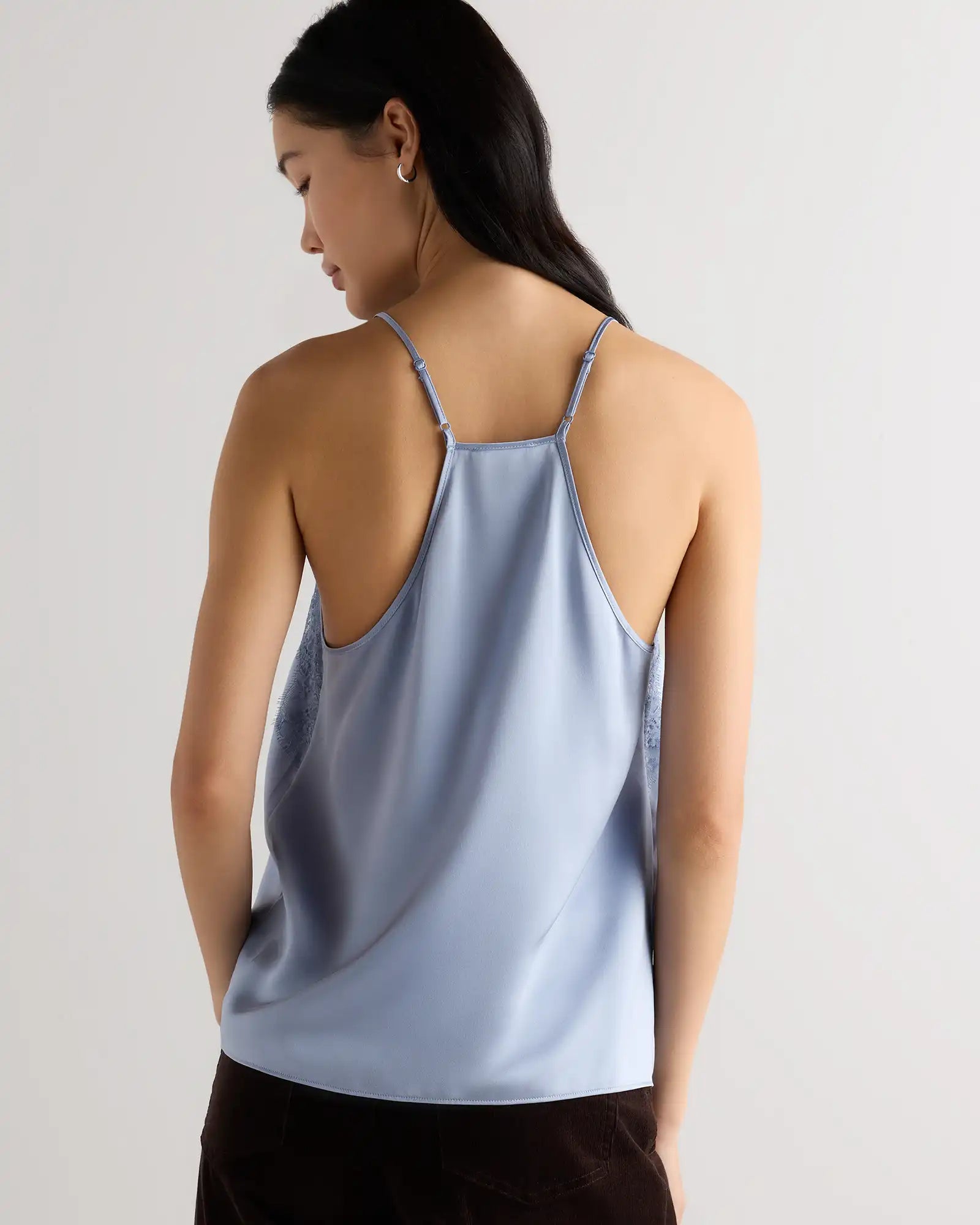 100% Washable Silk Lace Cami