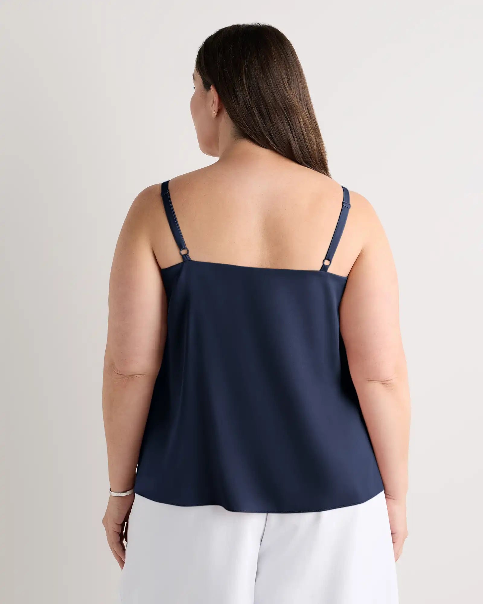 Washable Stretch Silk V-Neck Cami