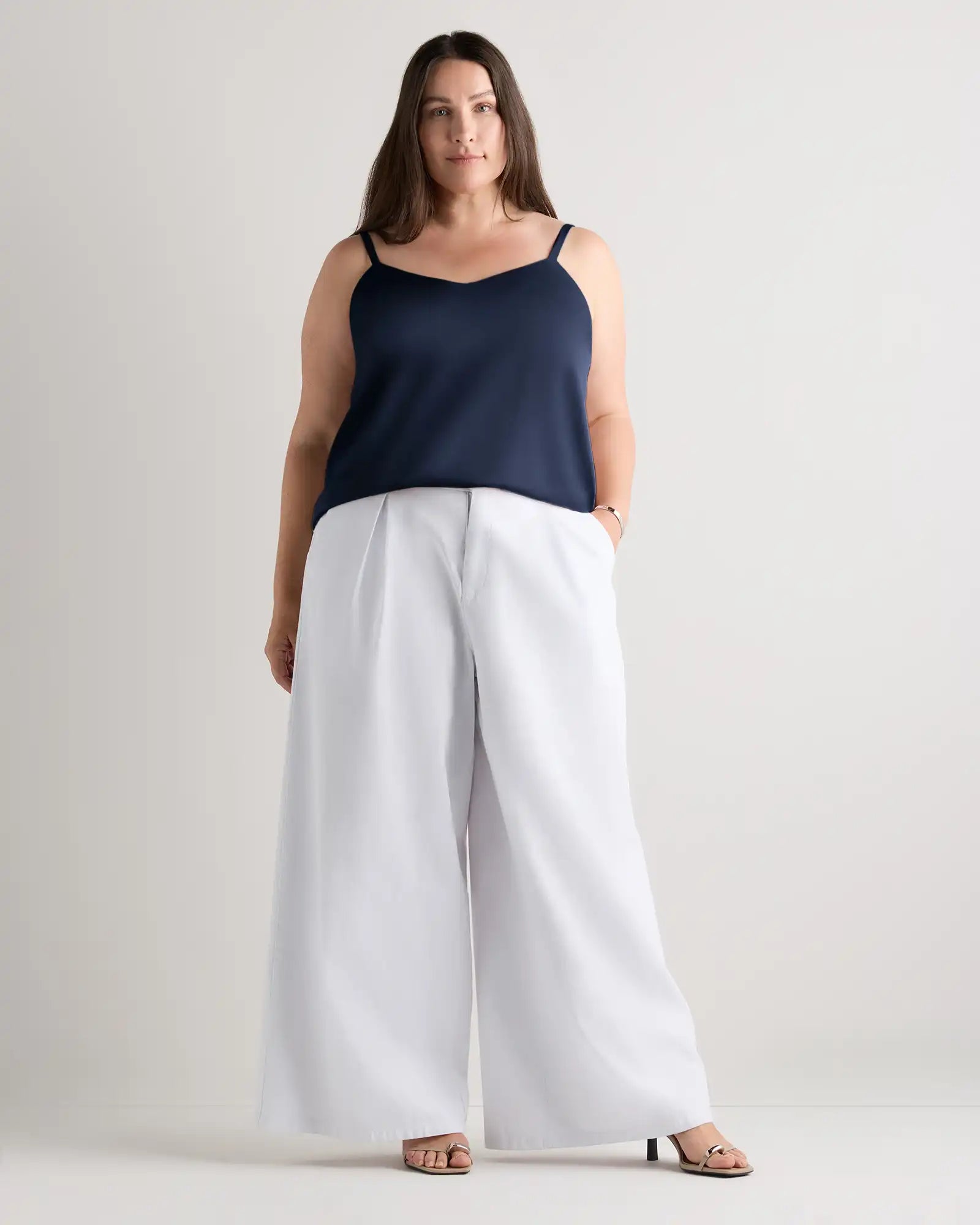 Washable Stretch Silk V-Neck Cami