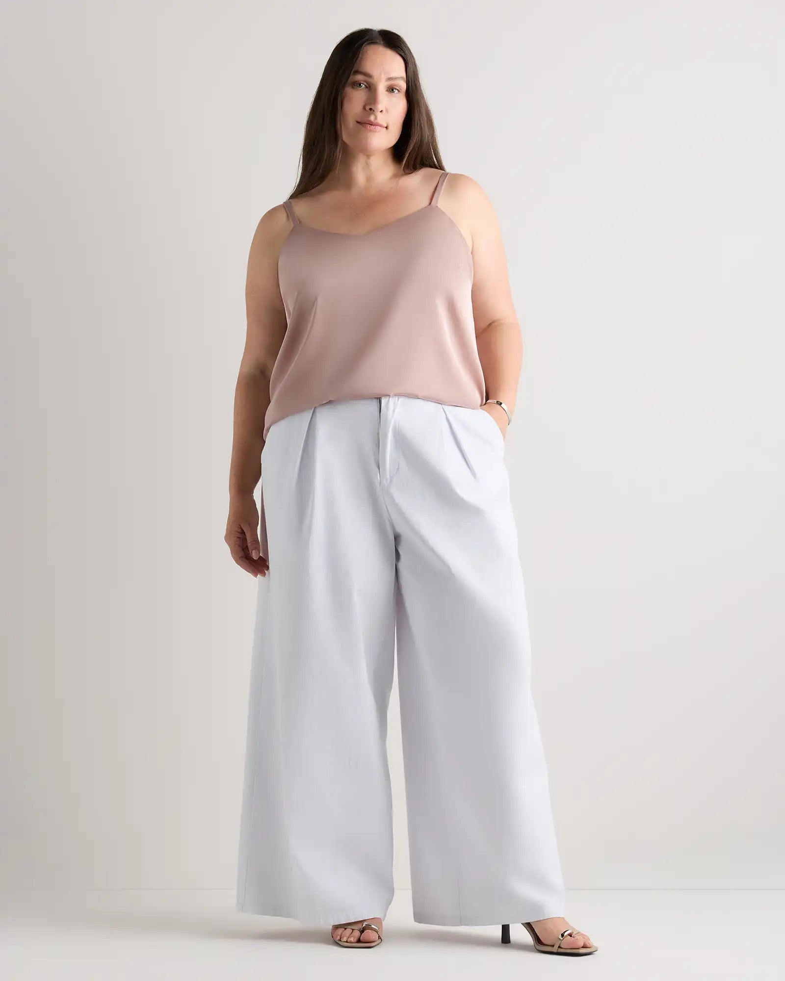 Washable Stretch Silk V-Neck Cami