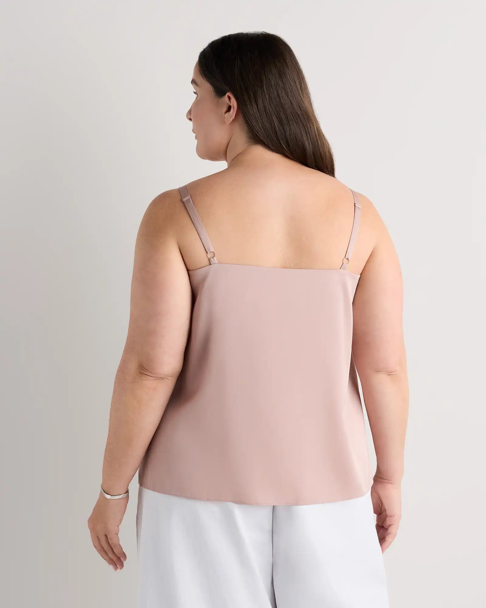 Washable Stretch Silk V-Neck Cami