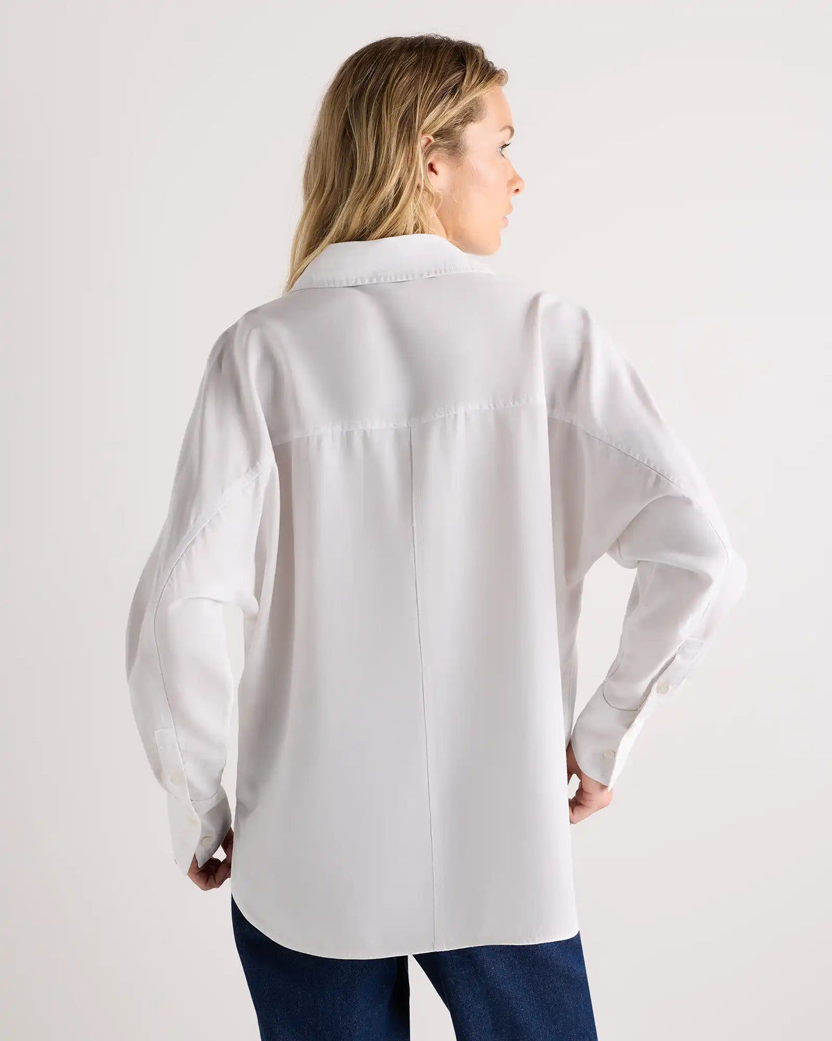 Vintage Wash Tencel Dolman Long Sleeve Shirt