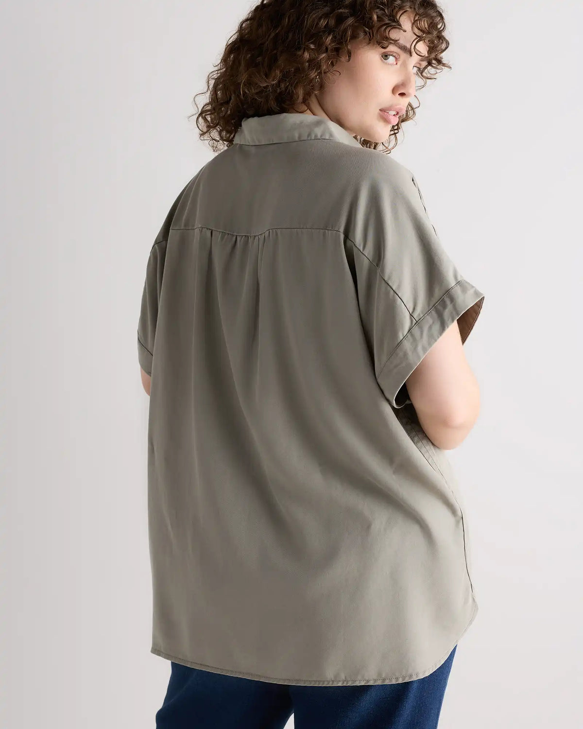 Vintage Wash Tencel Camp Shirt