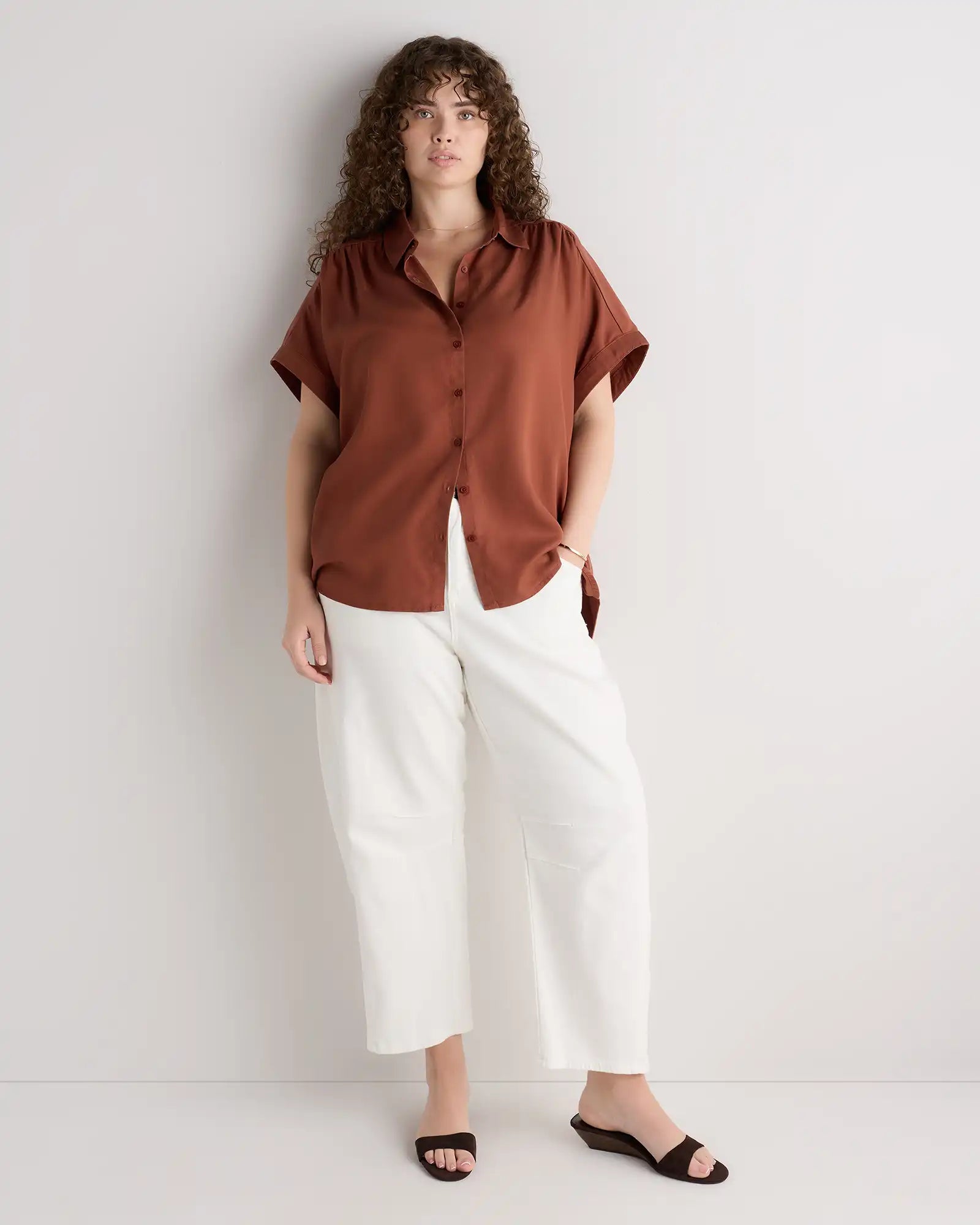 Vintage Wash Tencel Camp Shirt