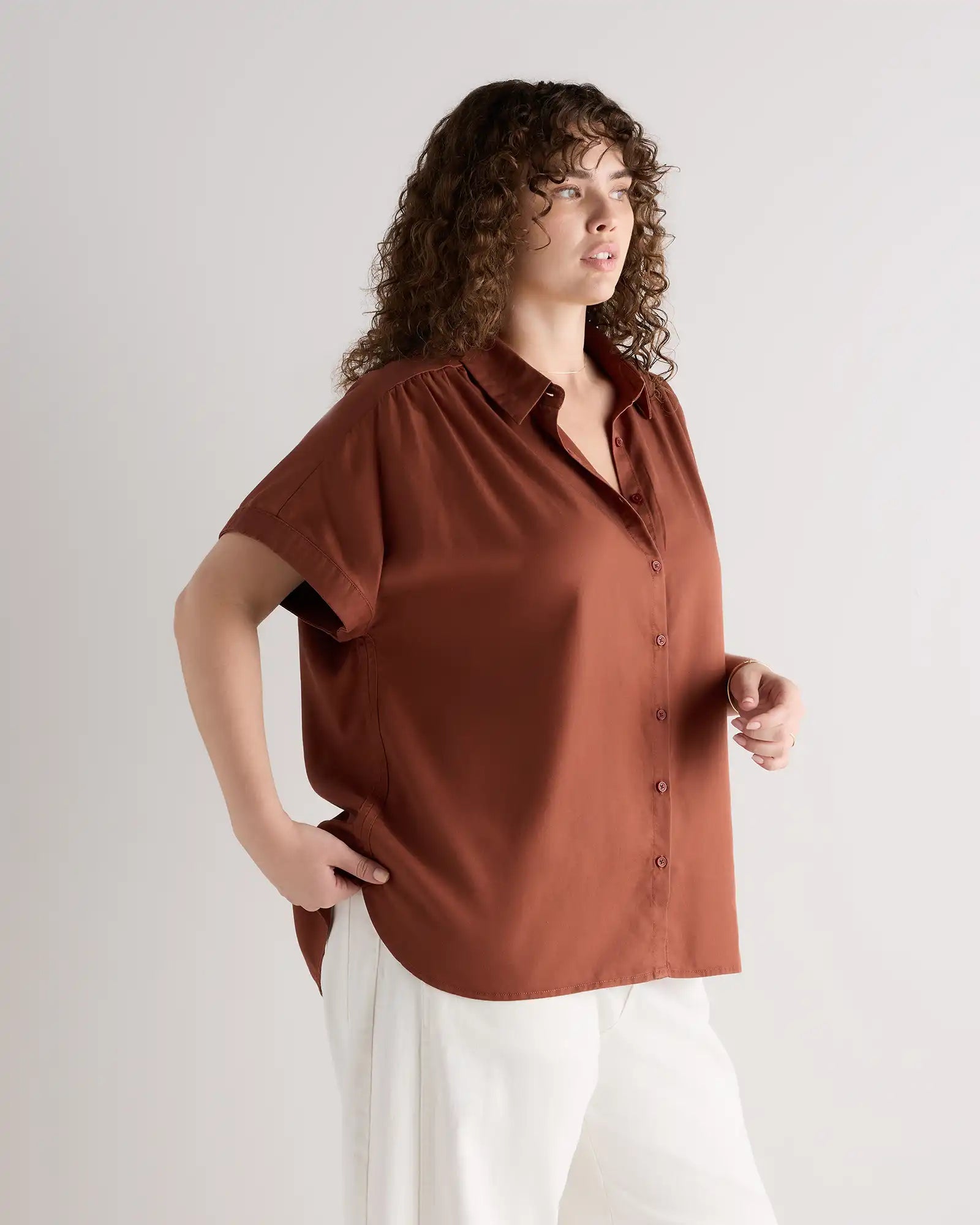 Vintage Wash Tencel Camp Shirt