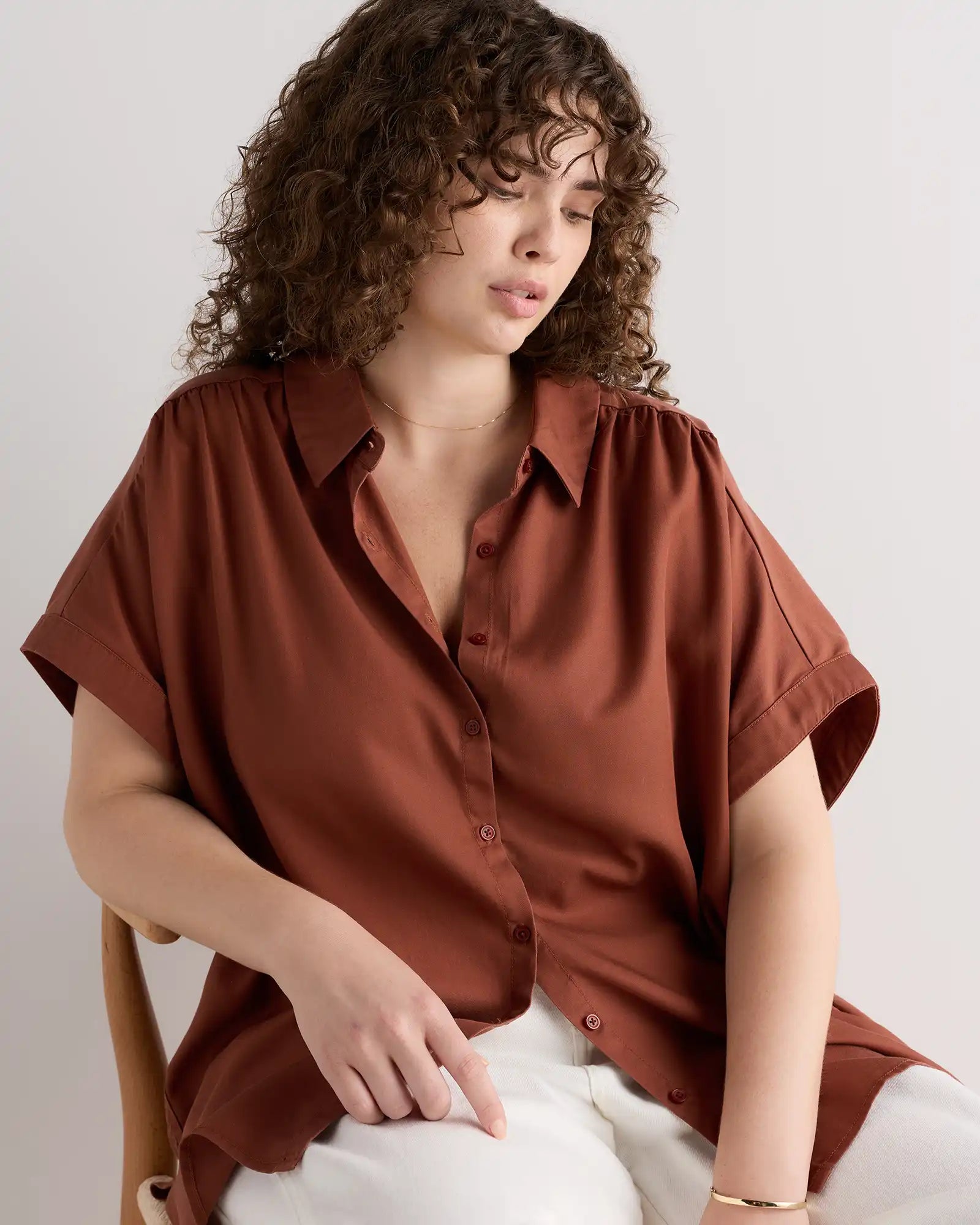 Vintage Wash Tencel Camp Shirt