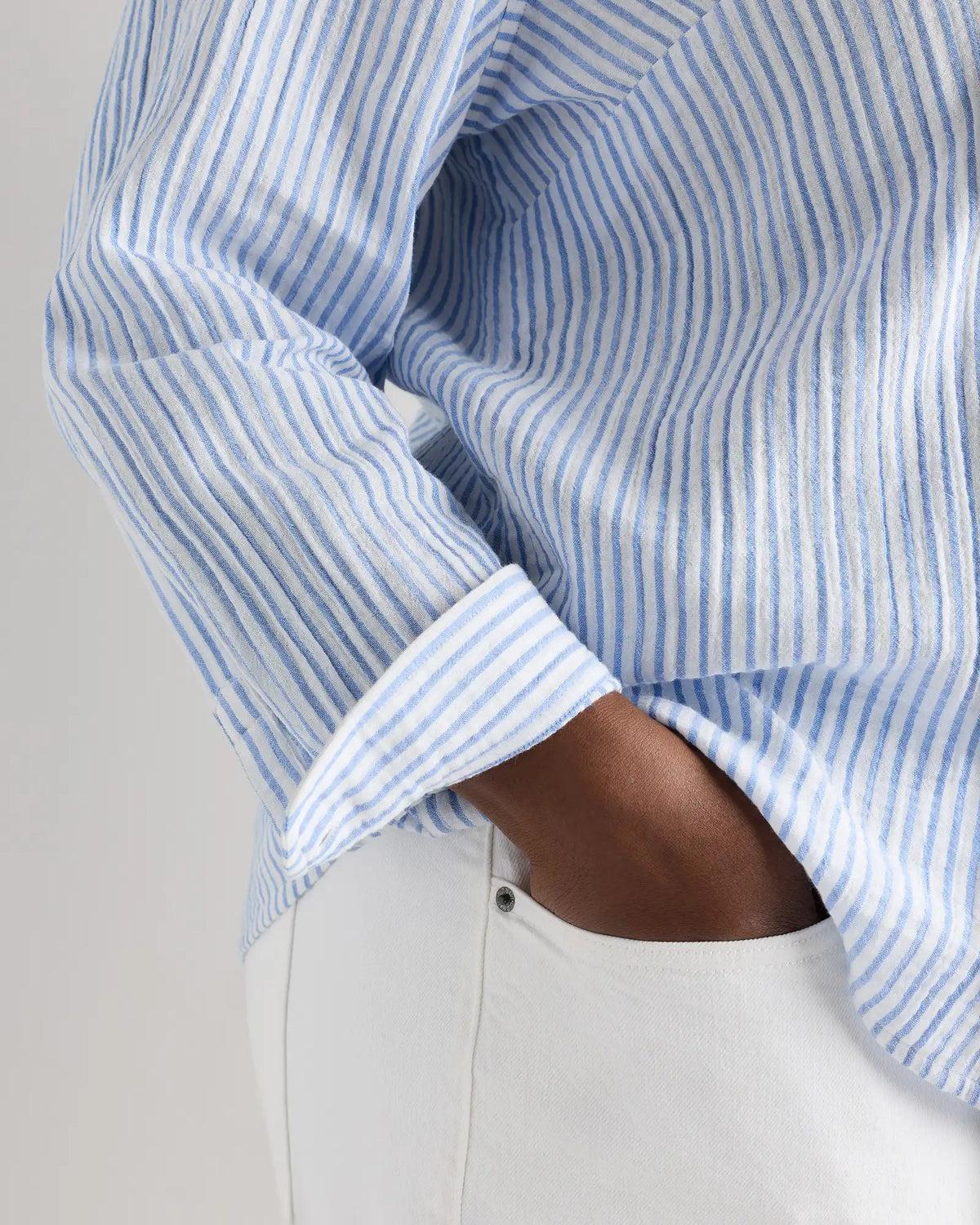 100% Organic Cotton Gauze Long Sleeve Shirt