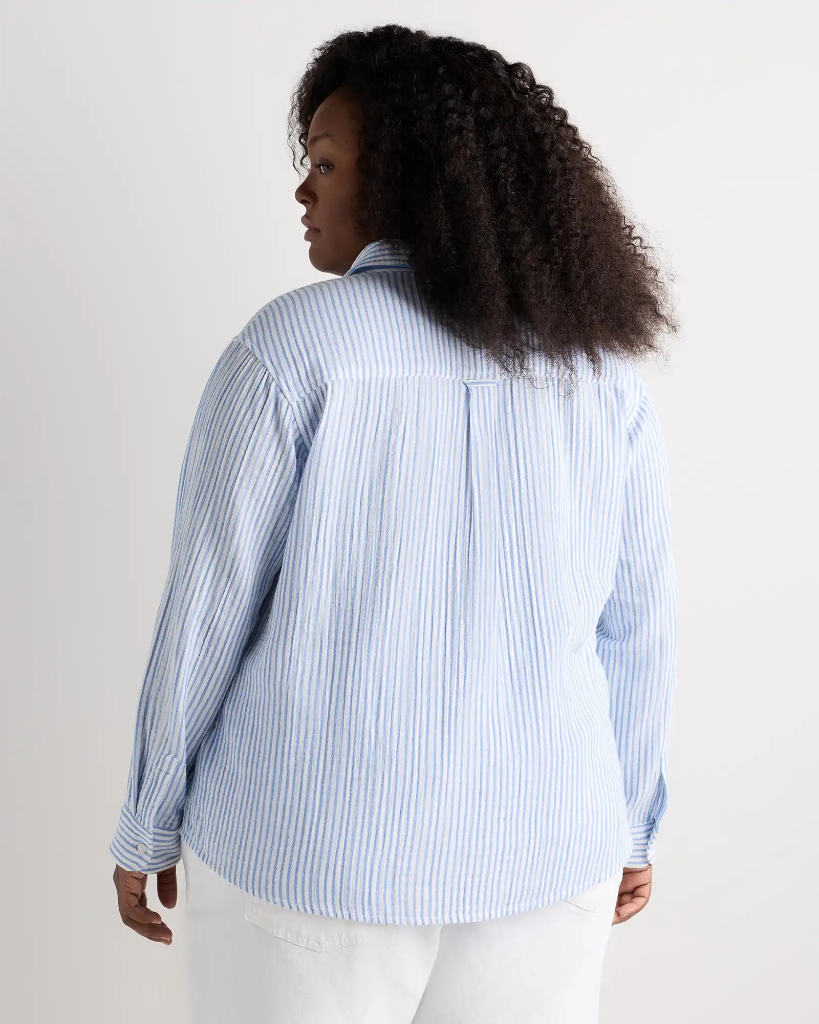 100% Organic Cotton Gauze Long Sleeve Shirt