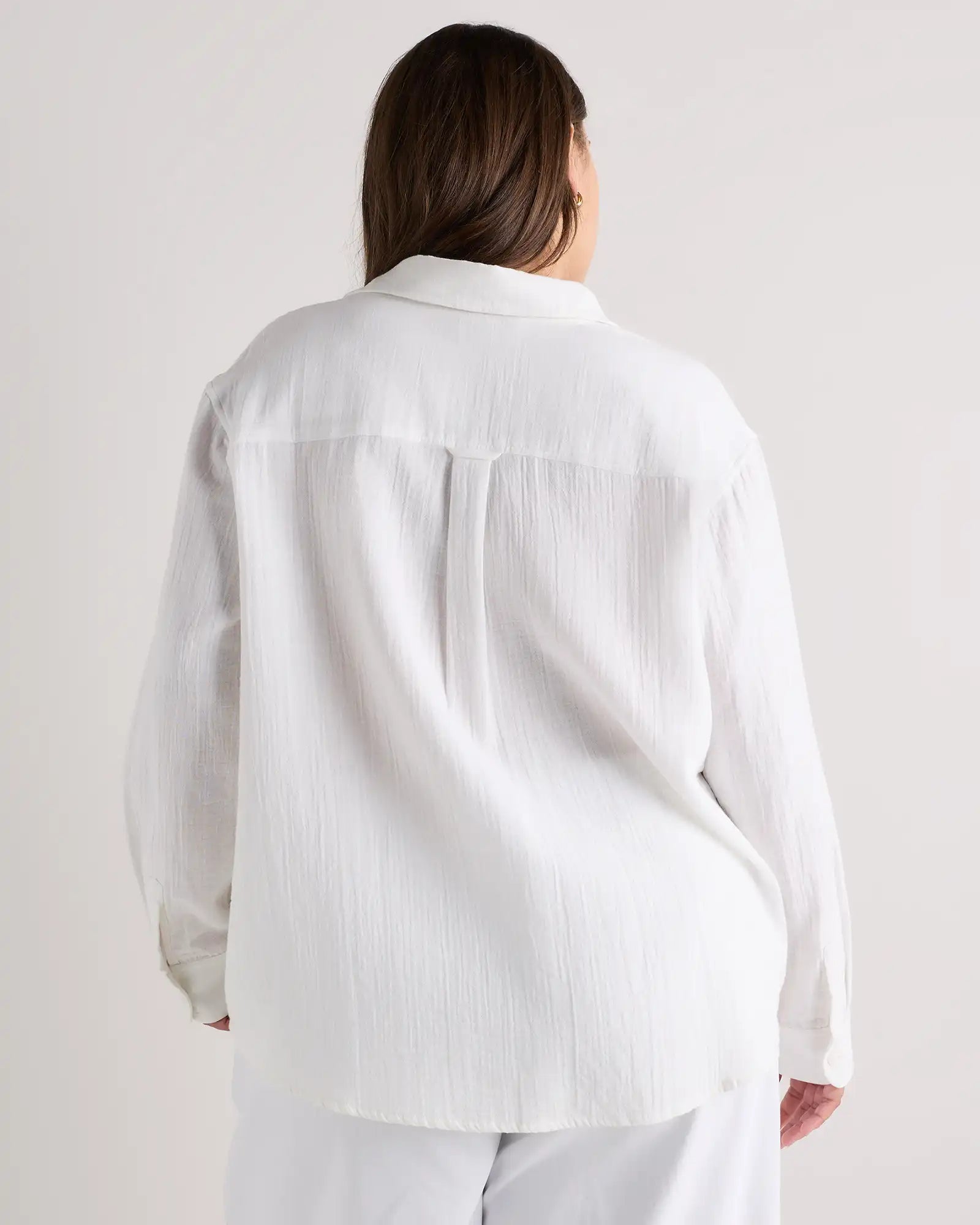 100% Organic Cotton Gauze Long Sleeve Shirt