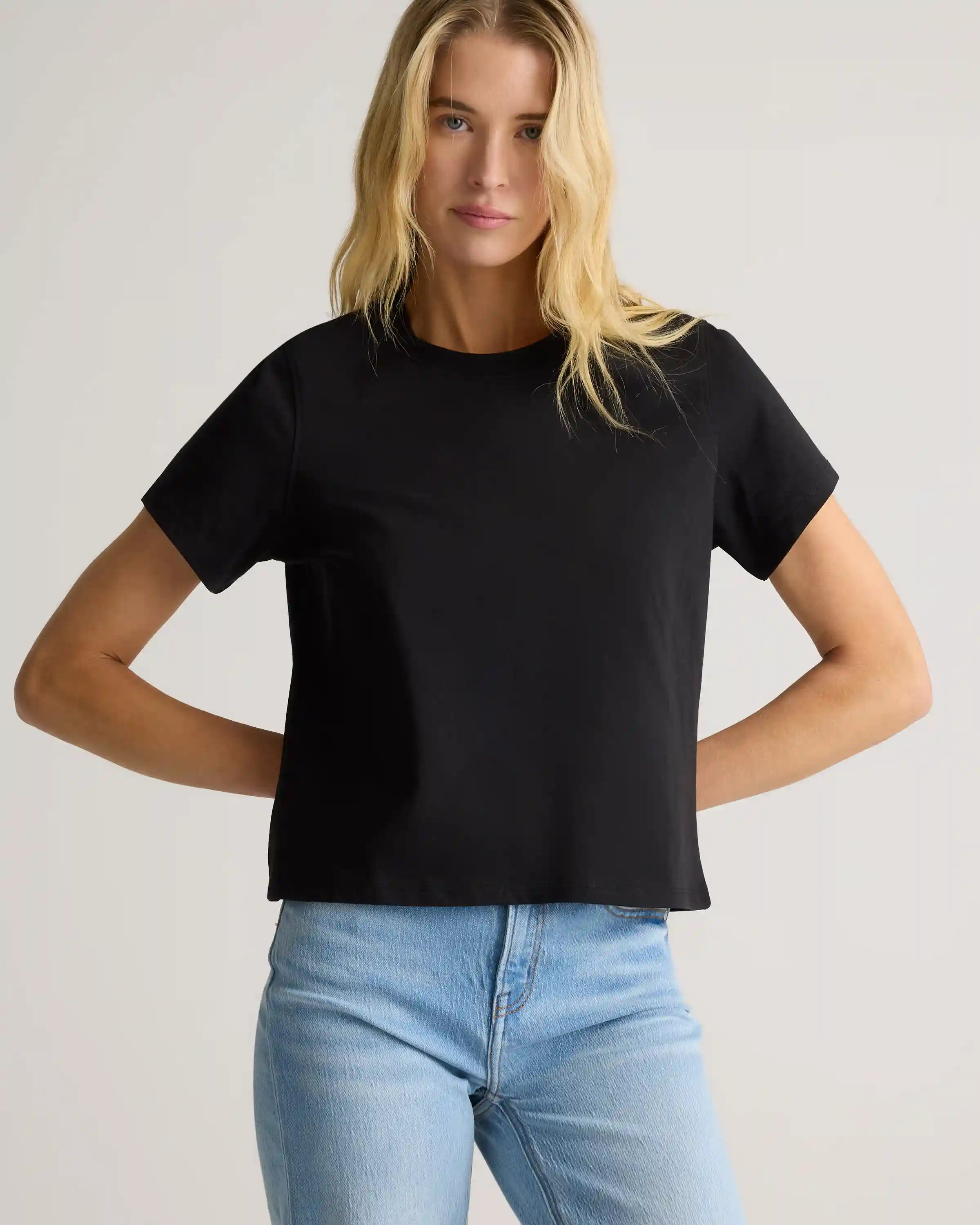 100% Organic Cotton Boxy Crewneck Tee (3-Pack)
