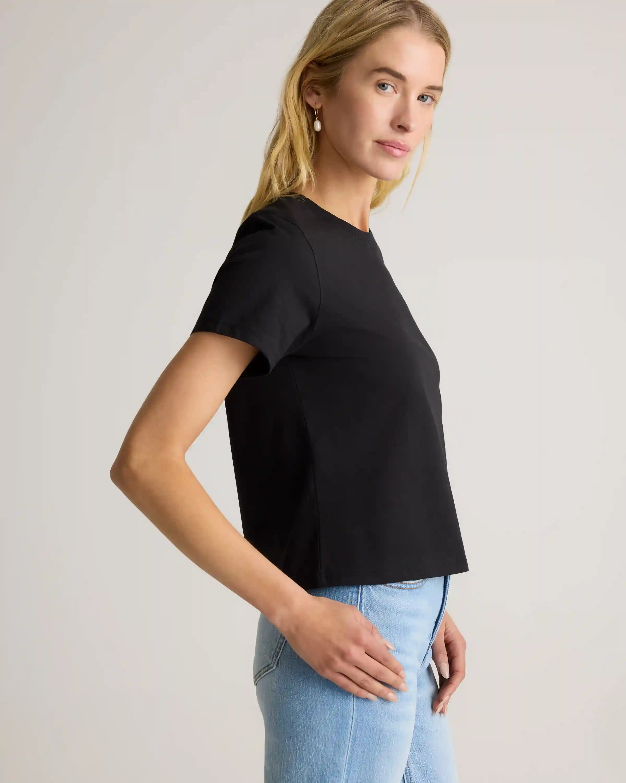 100% Organic Cotton Boxy Crewneck Tee