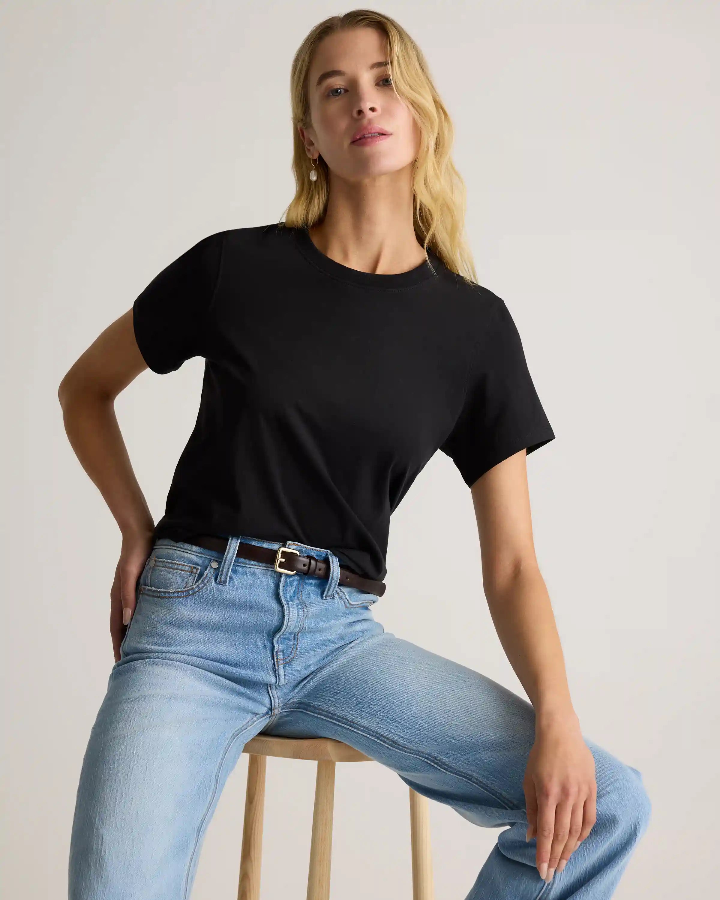 100% Organic Cotton Boxy Crewneck Tee (3-Pack)