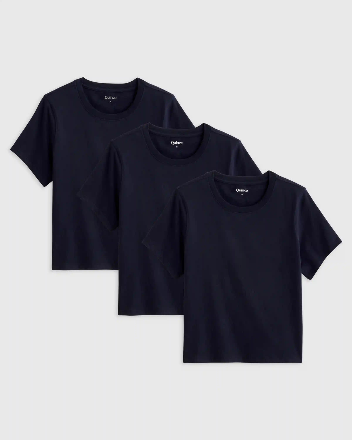 100% Organic Cotton Boxy Crewneck Tee (3-Pack)