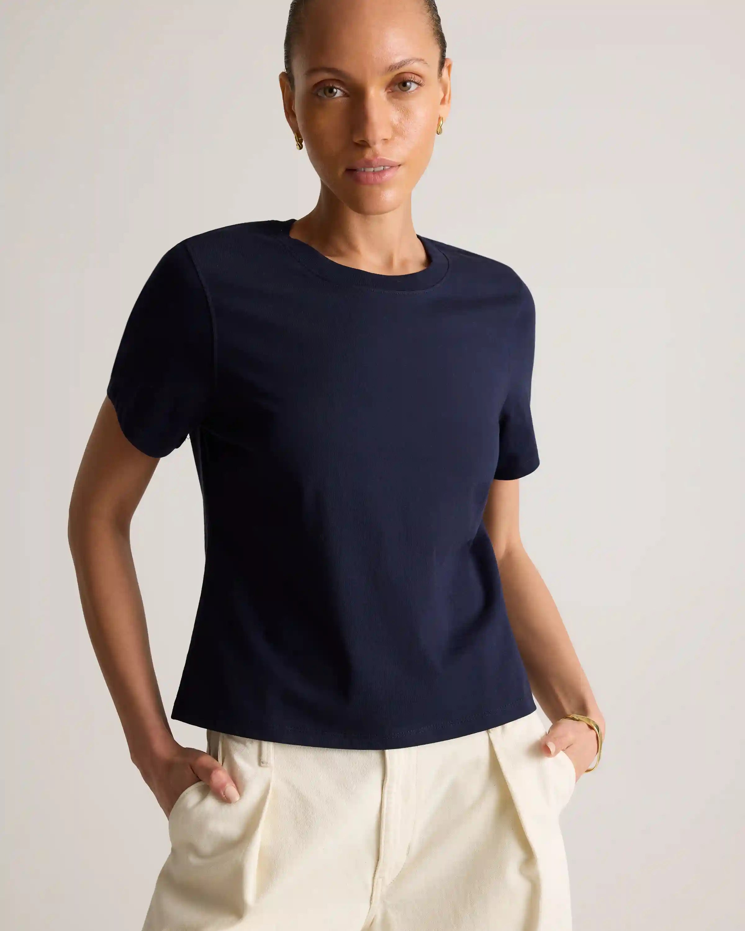100% Organic Cotton Boxy Crewneck Tee