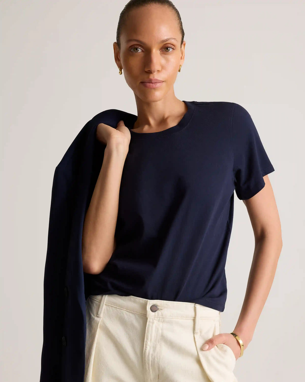 100% Organic Cotton Boxy Crewneck Tee
