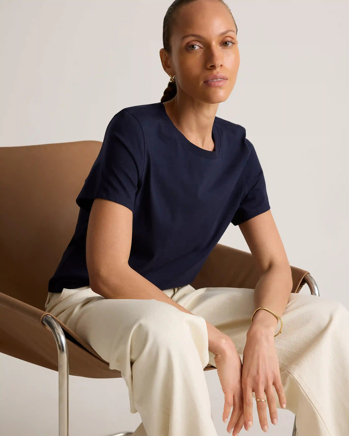 100% Organic Cotton Boxy Crewneck Tee
