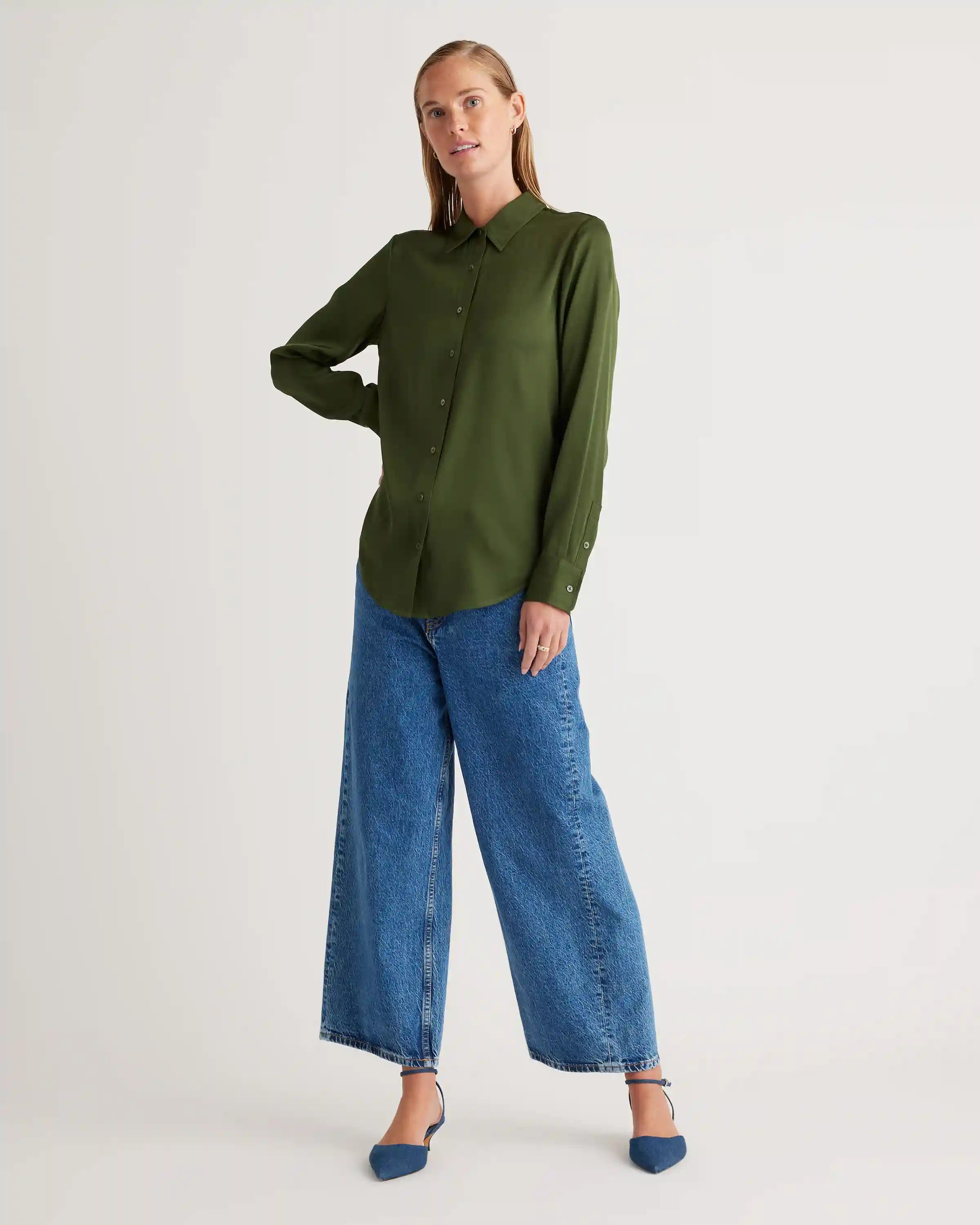 Washable Stretch Silk Blouse