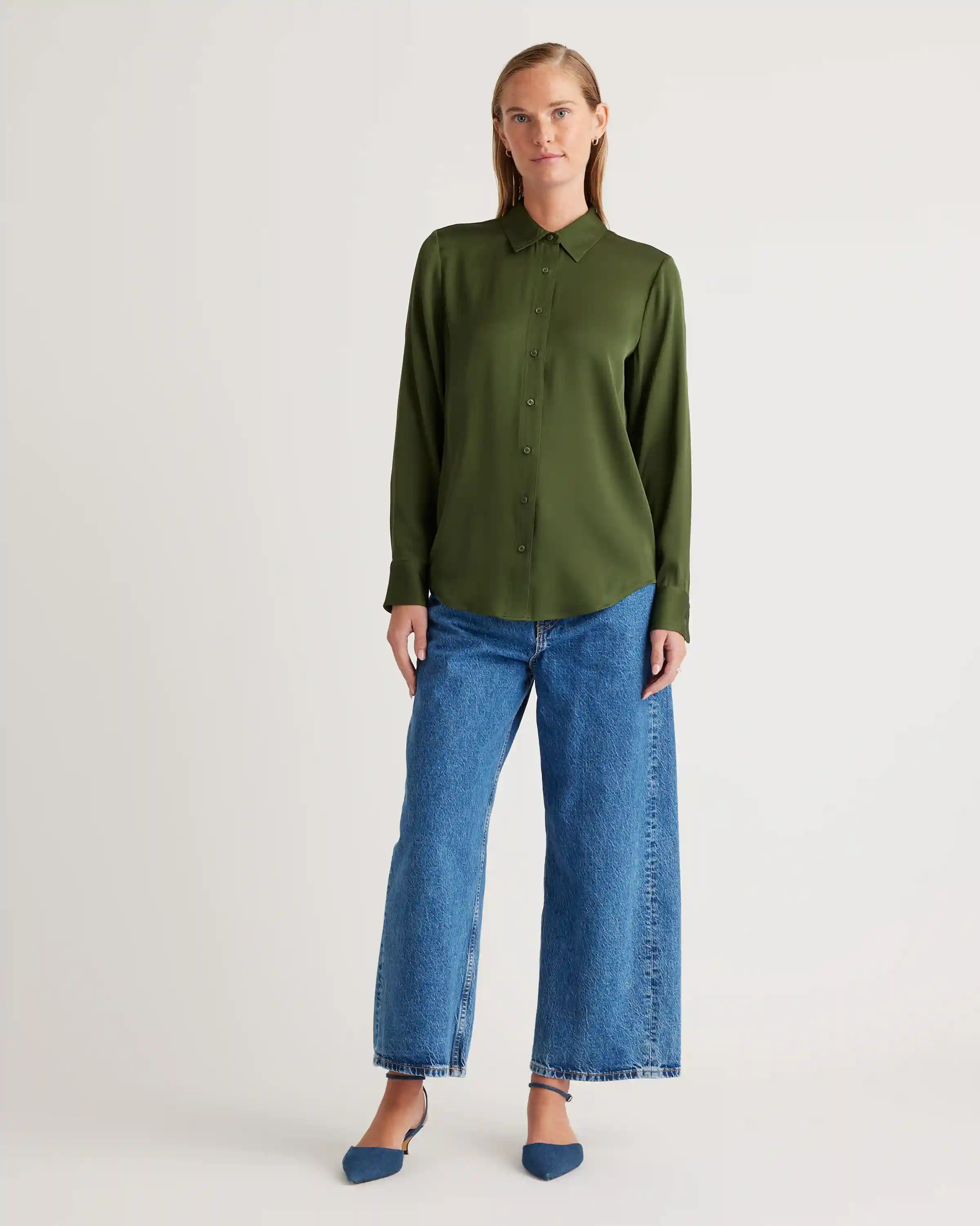 Washable Stretch Silk Blouse