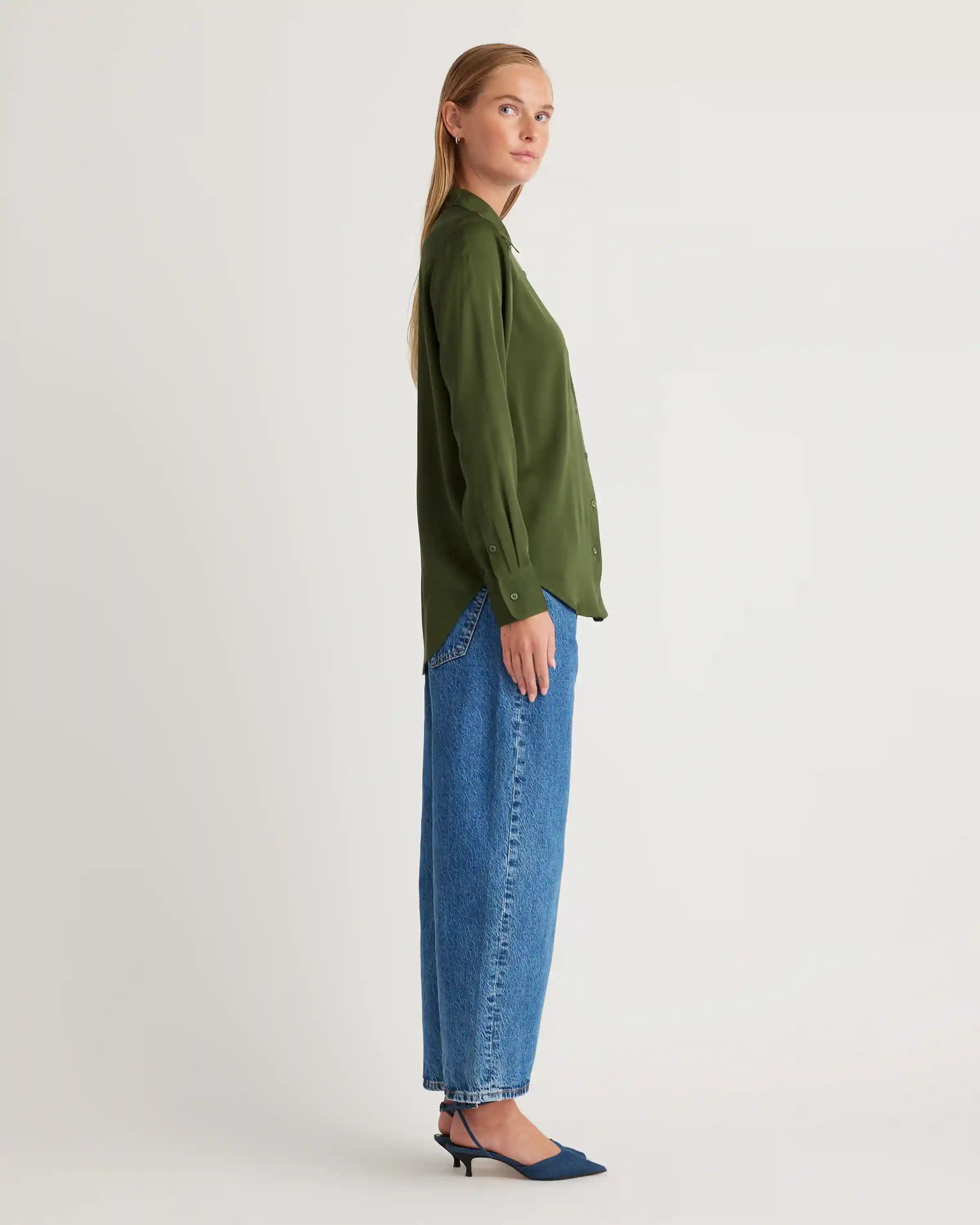 Washable Stretch Silk Blouse