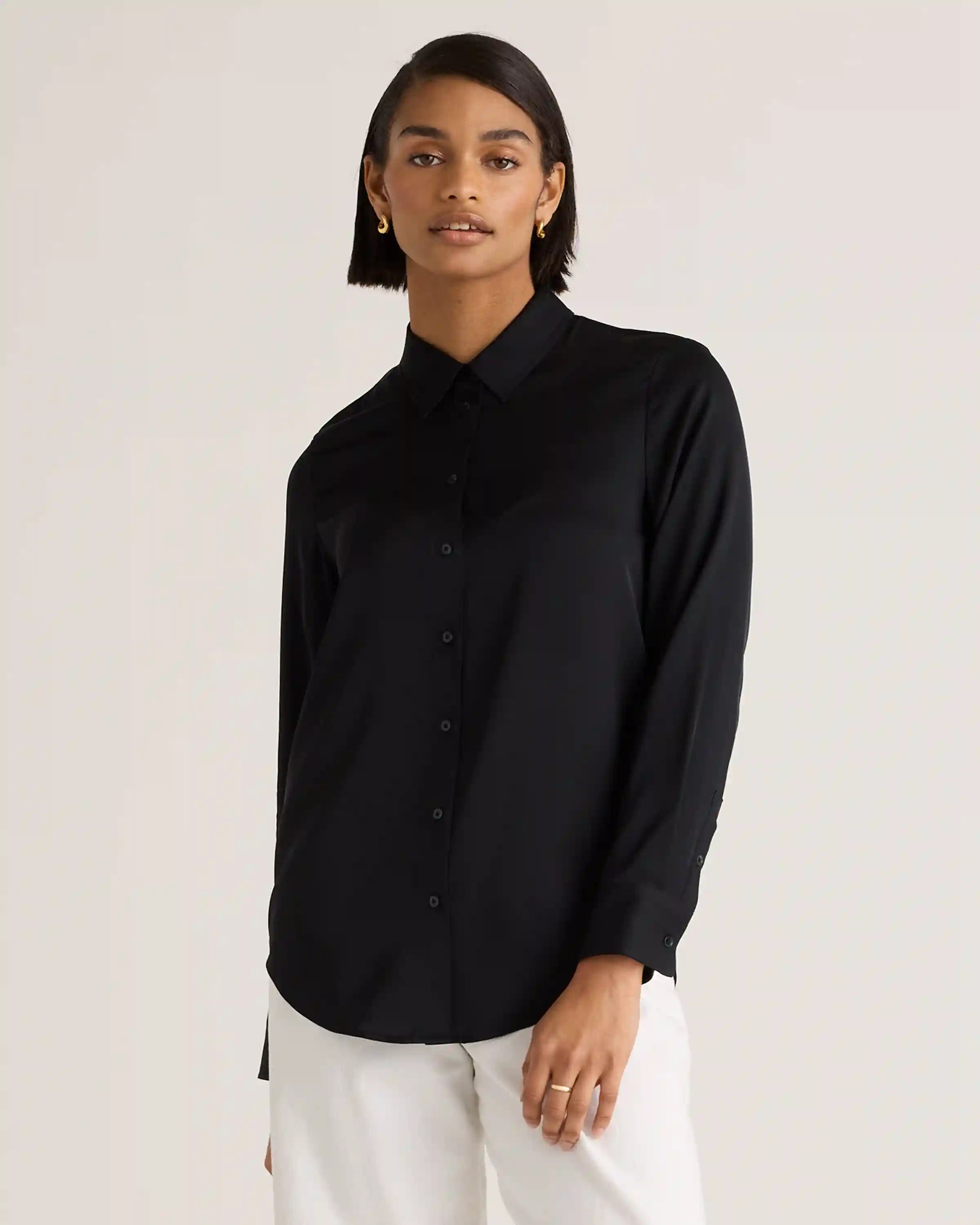Washable Stretch Silk Blouse