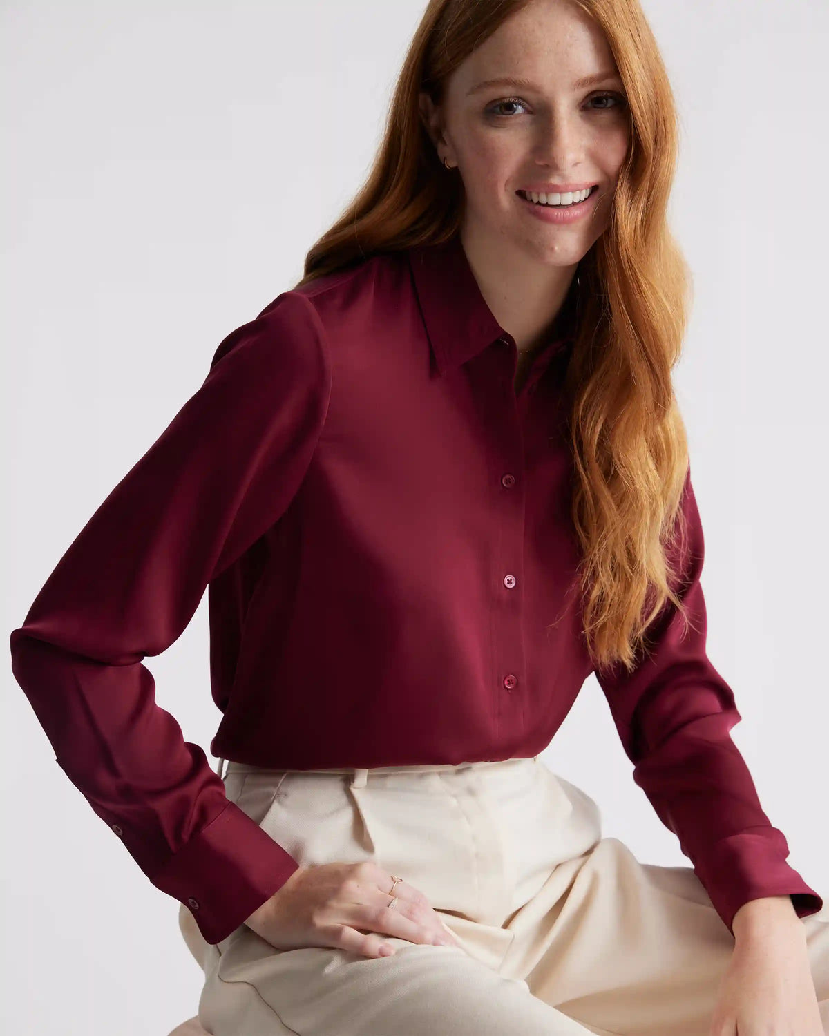 Washable Stretch Silk Blouse
