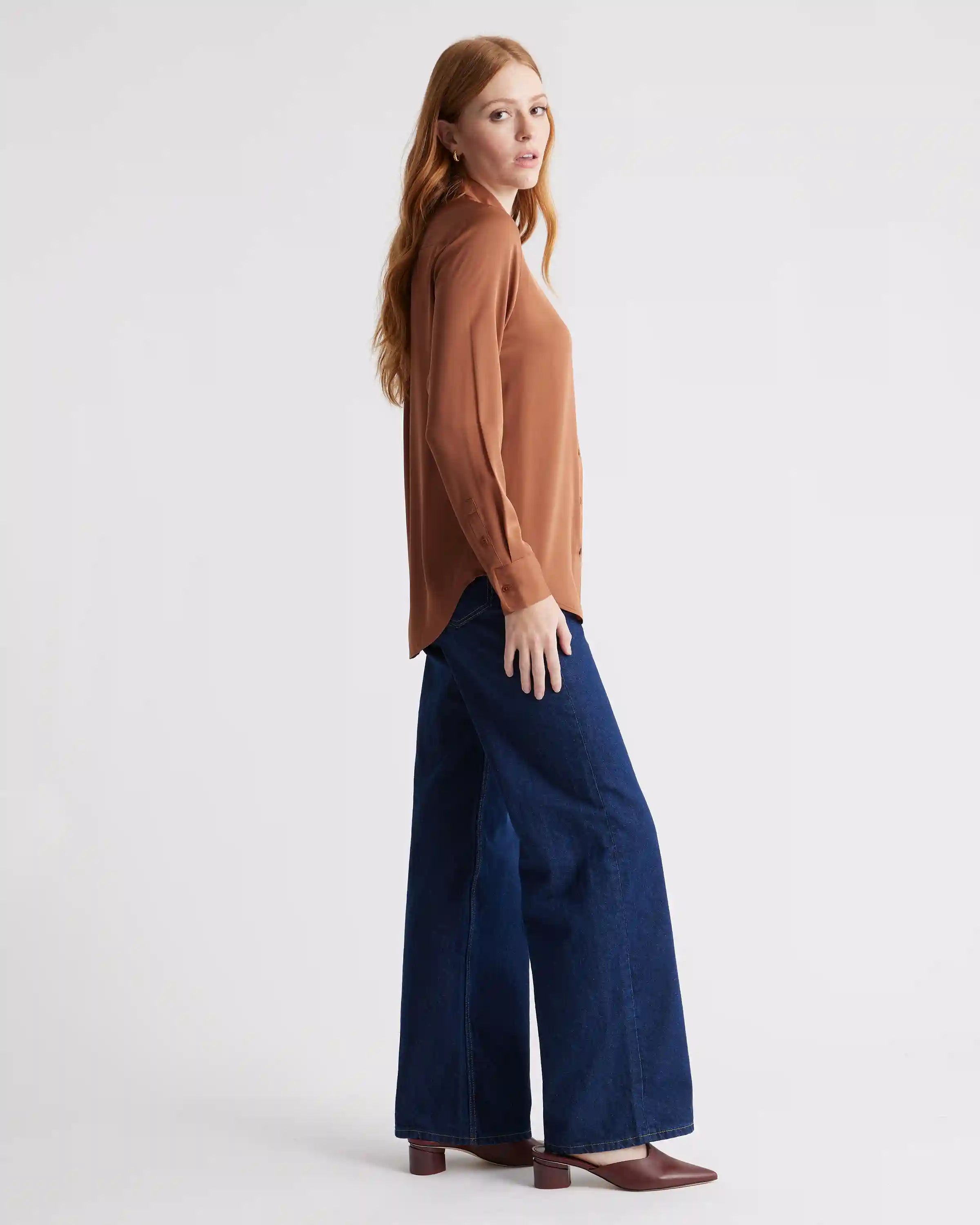 Washable Stretch Silk Blouse